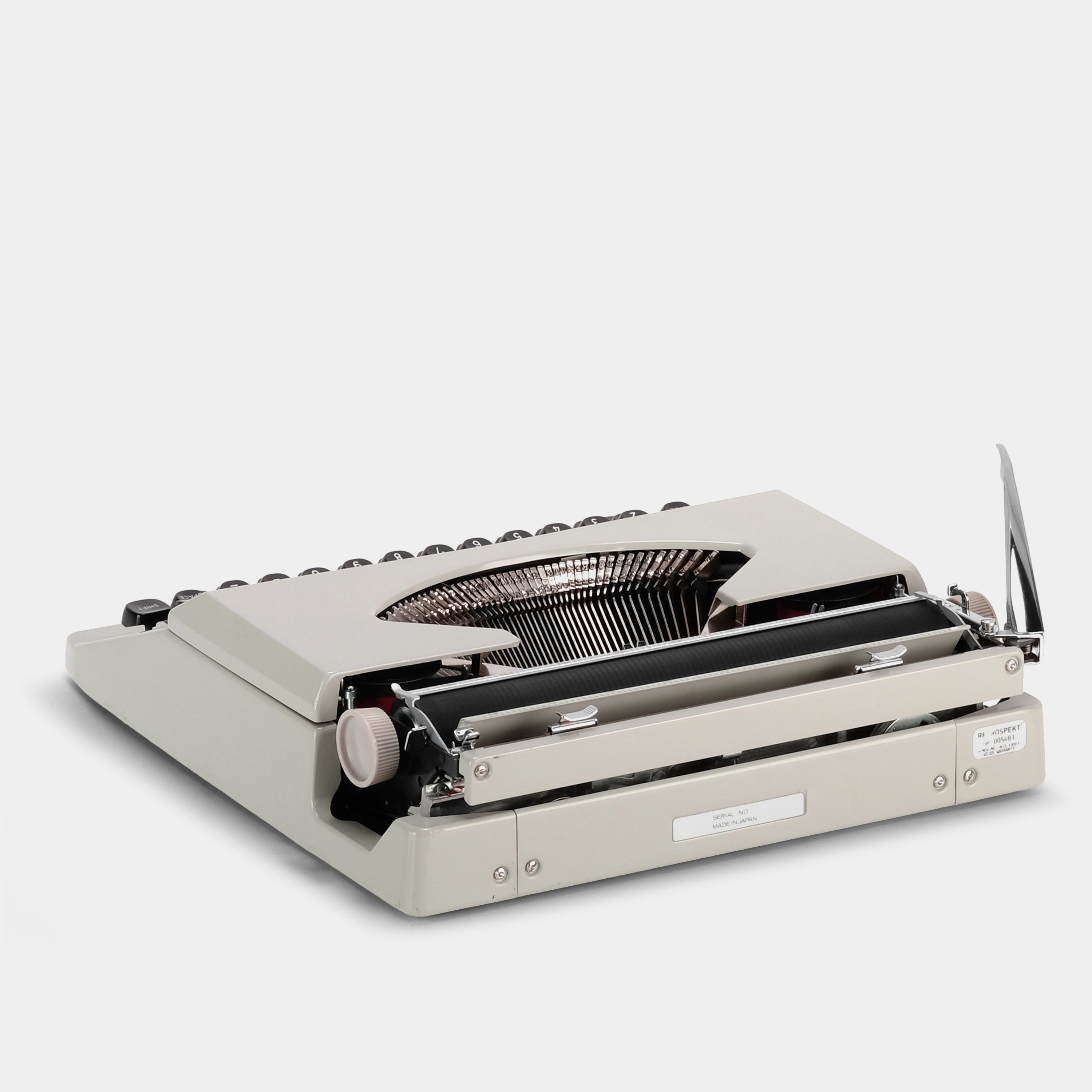 Underwood 255 Grey Manual Typewriter and Case