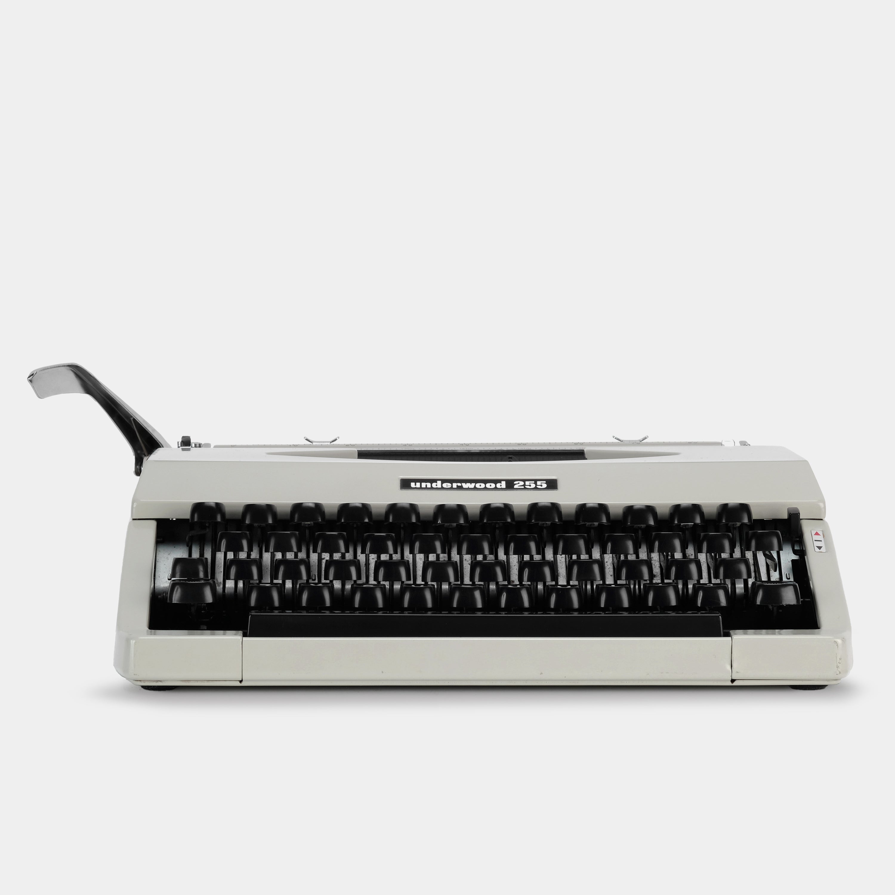 Underwood 255 Grey Manual Typewriter and Case