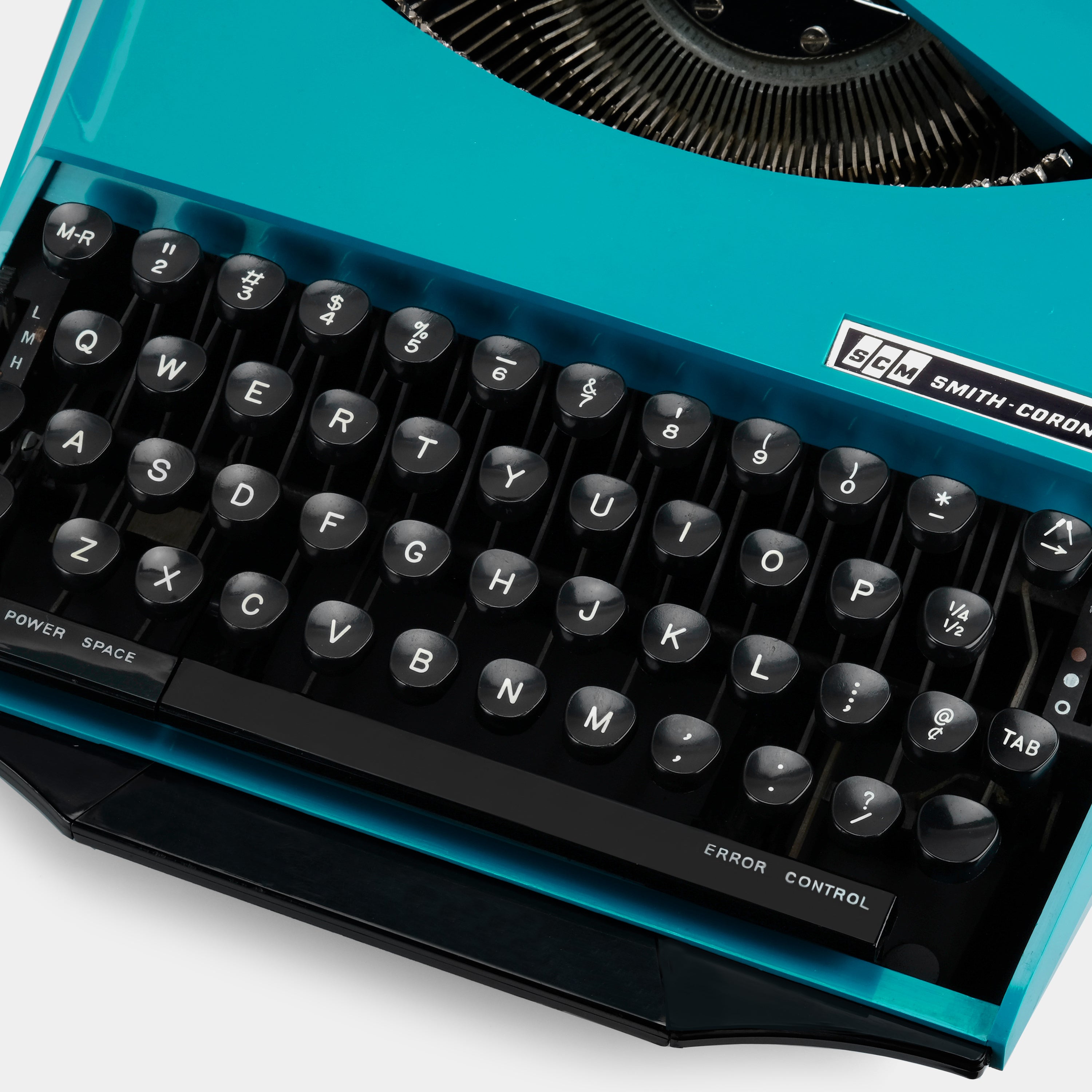 Smith-Corona Design by Ghia Turquoise Manual Typewriter and Case