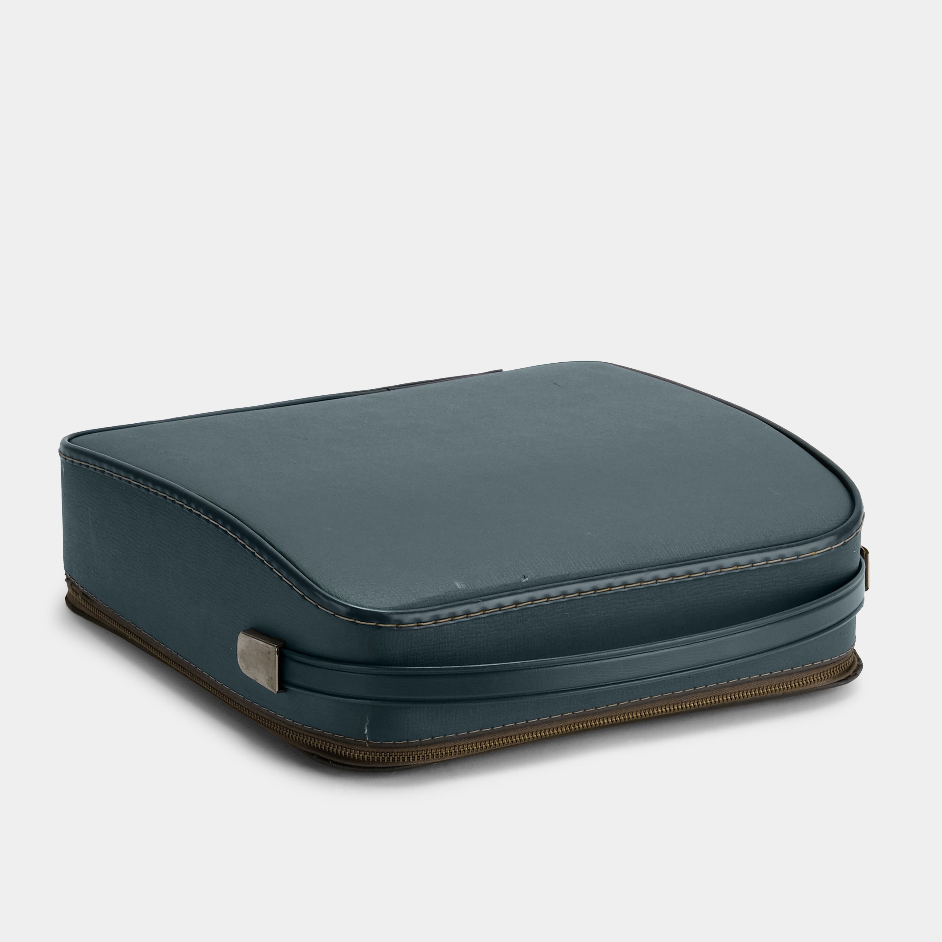 Webster XL-500 Blue Manual Typewriter and Leather Case