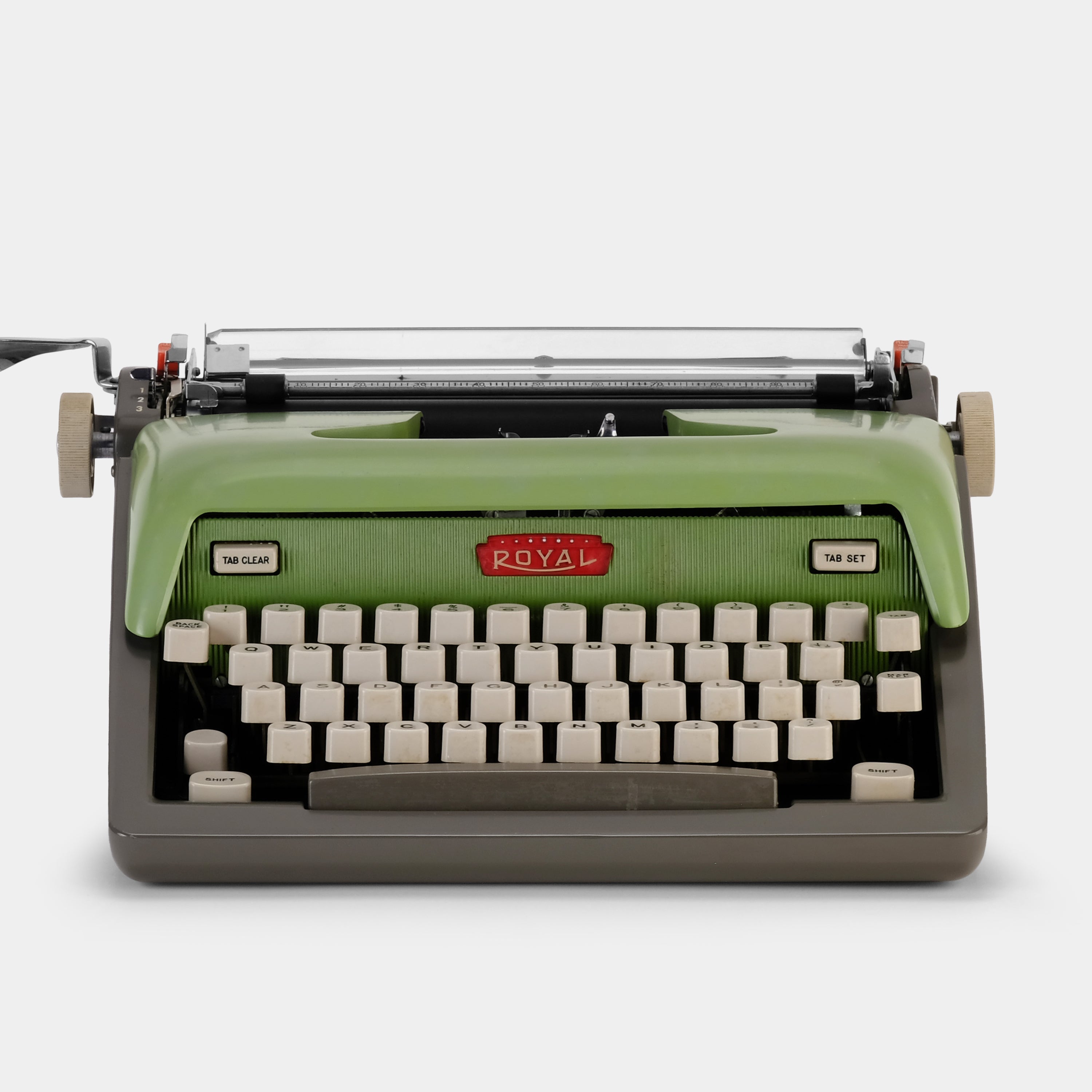 Royal Futura 800 Green Manual Typewriter and Case