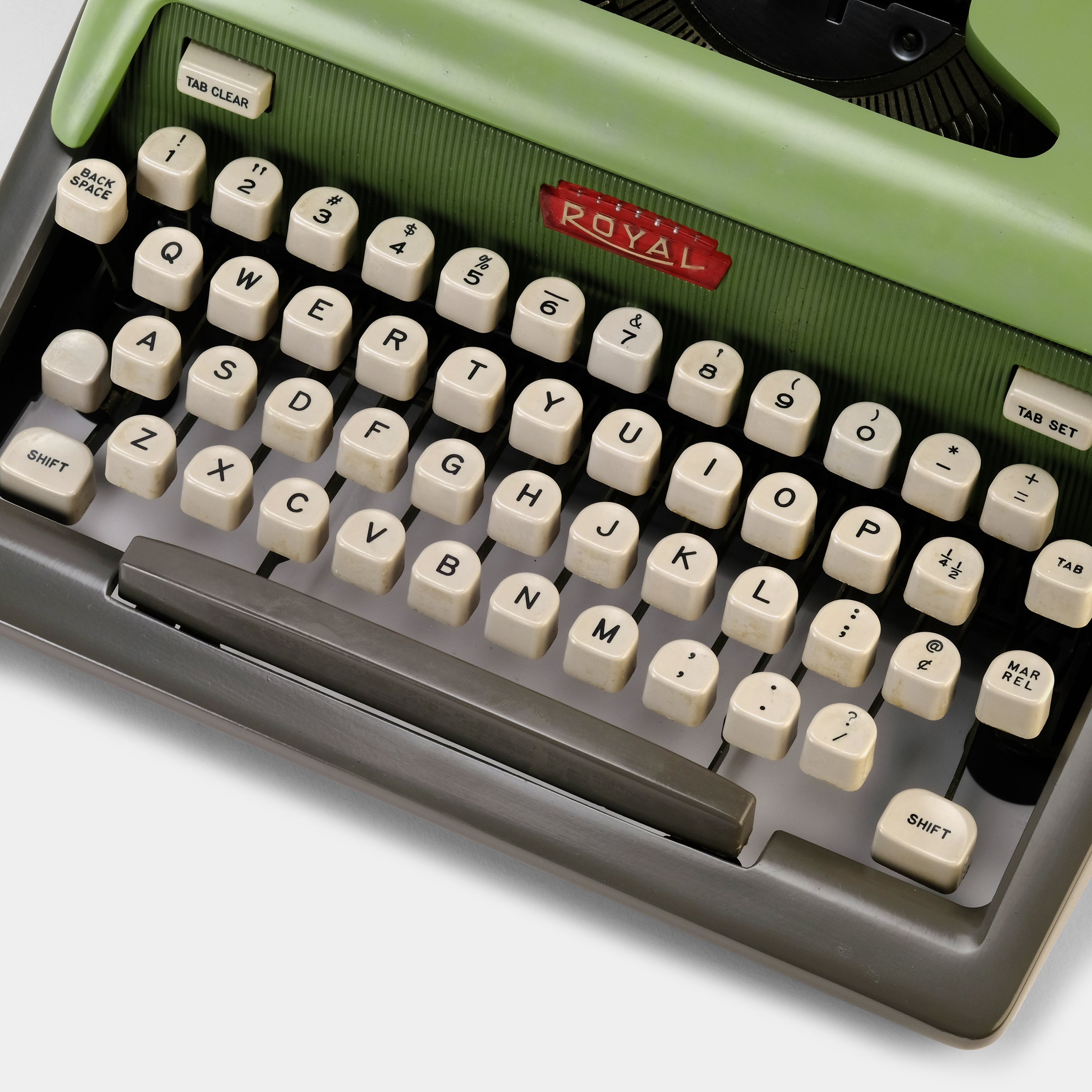 Royal Futura 800 Green Manual Typewriter and Case