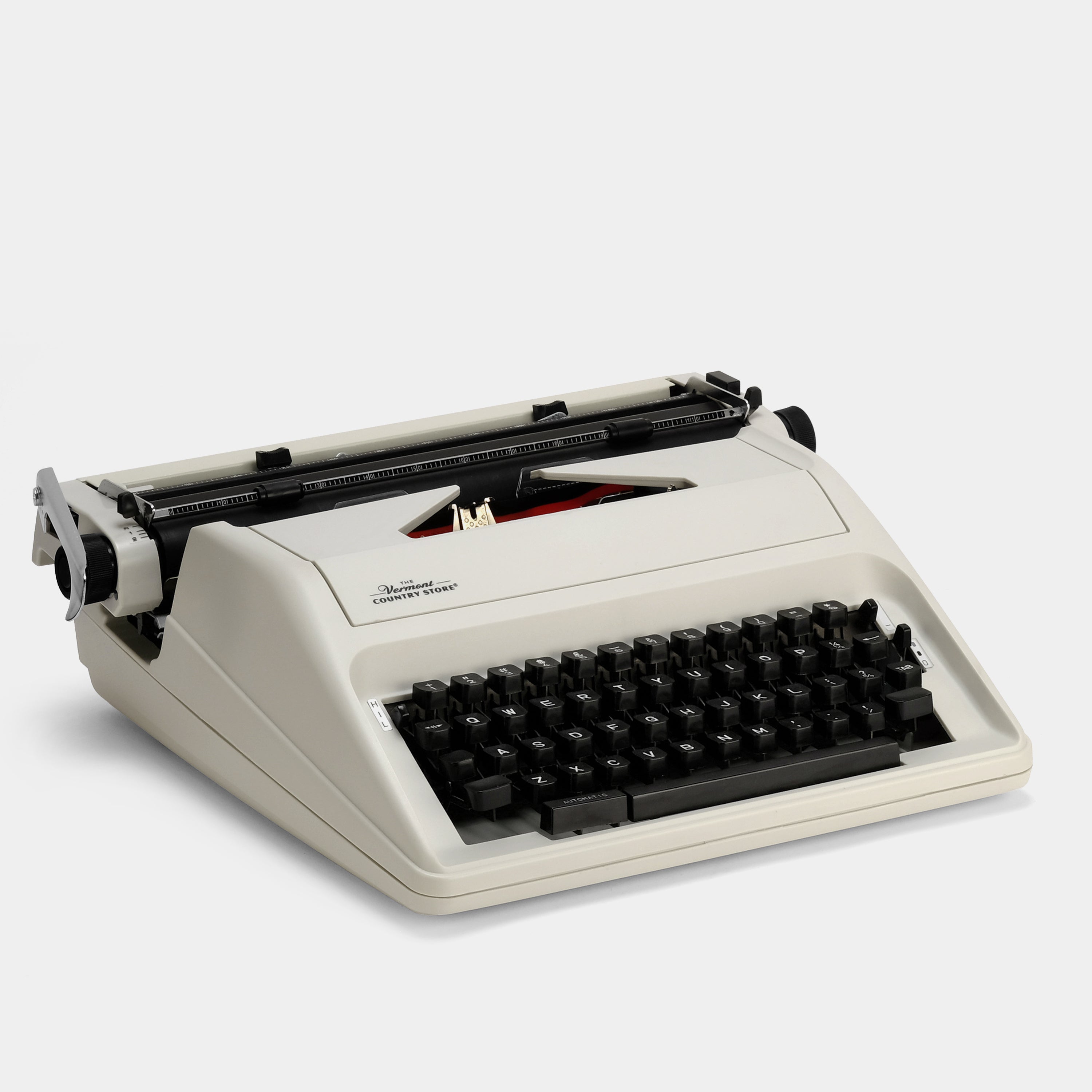 The Vermont Country Store Cream Manual Typewriter and Case