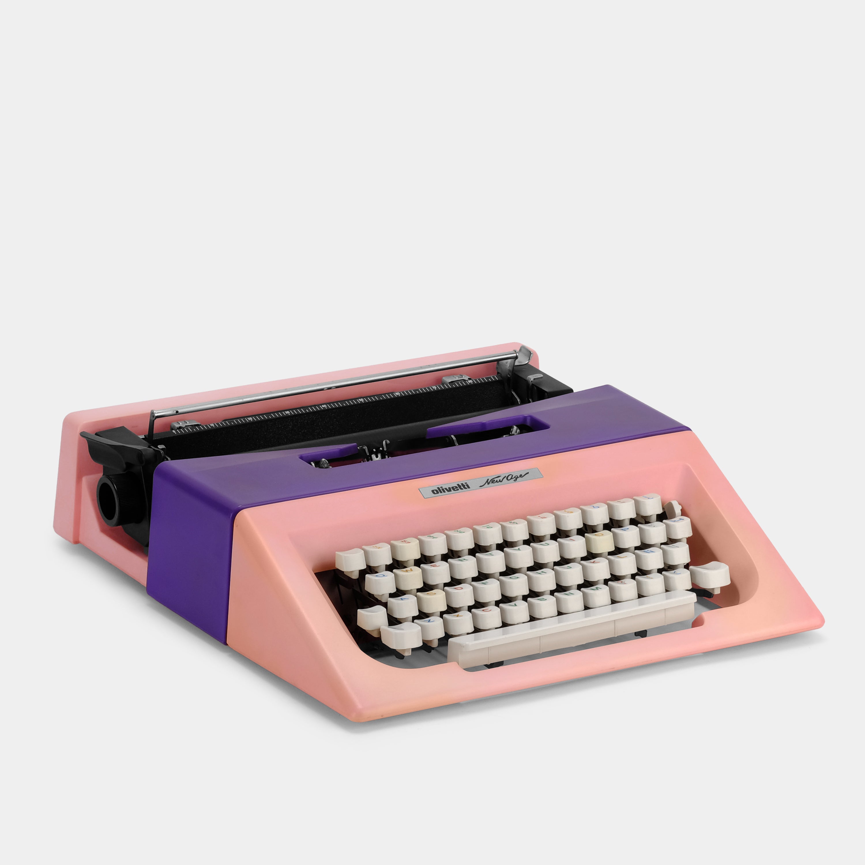 Olivetti New Age Pink and Purple Manual Typewriter