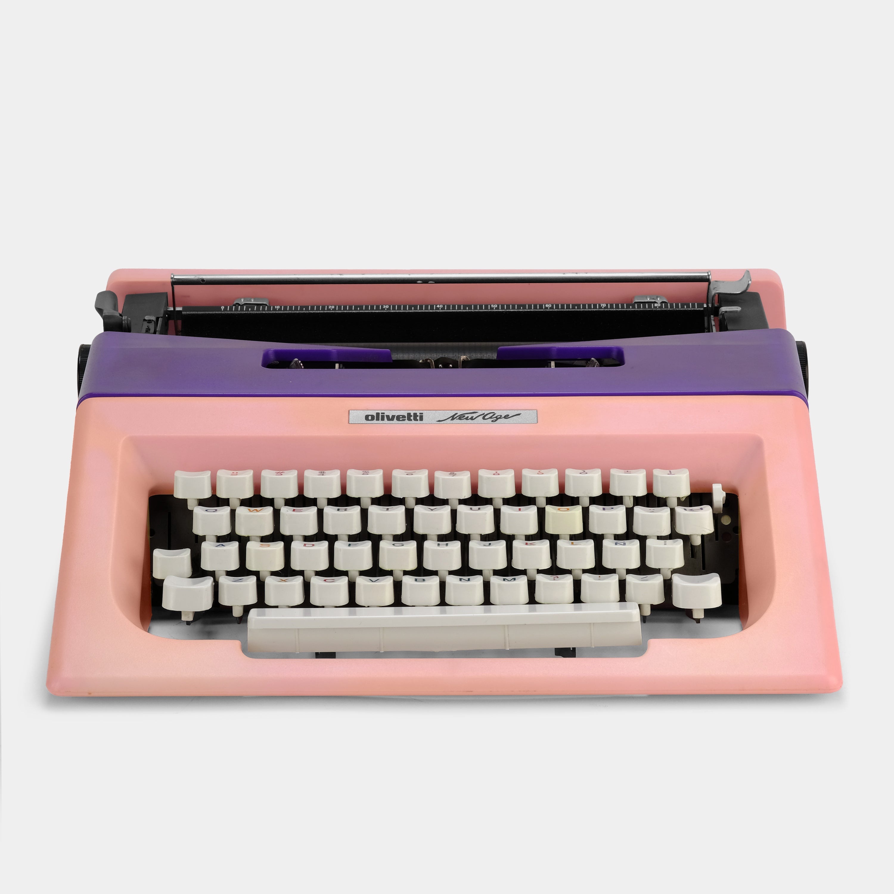 Olivetti New Age Pink and Purple Manual Typewriter