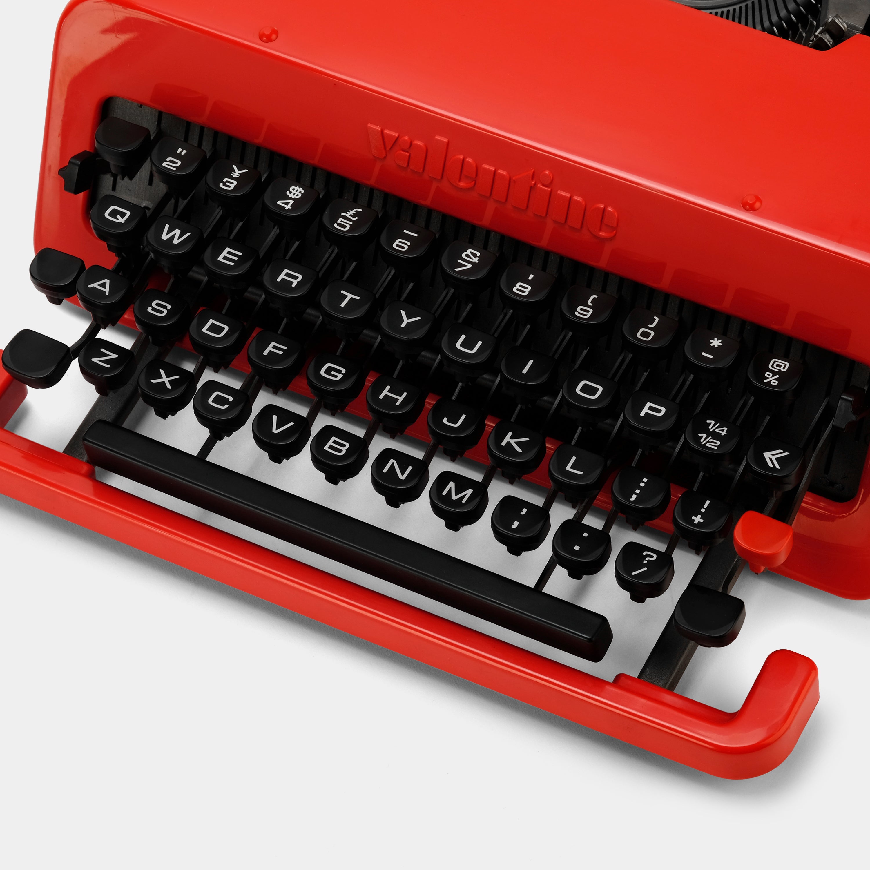 Olivetti Valentine Red Manual Typewriter with Case