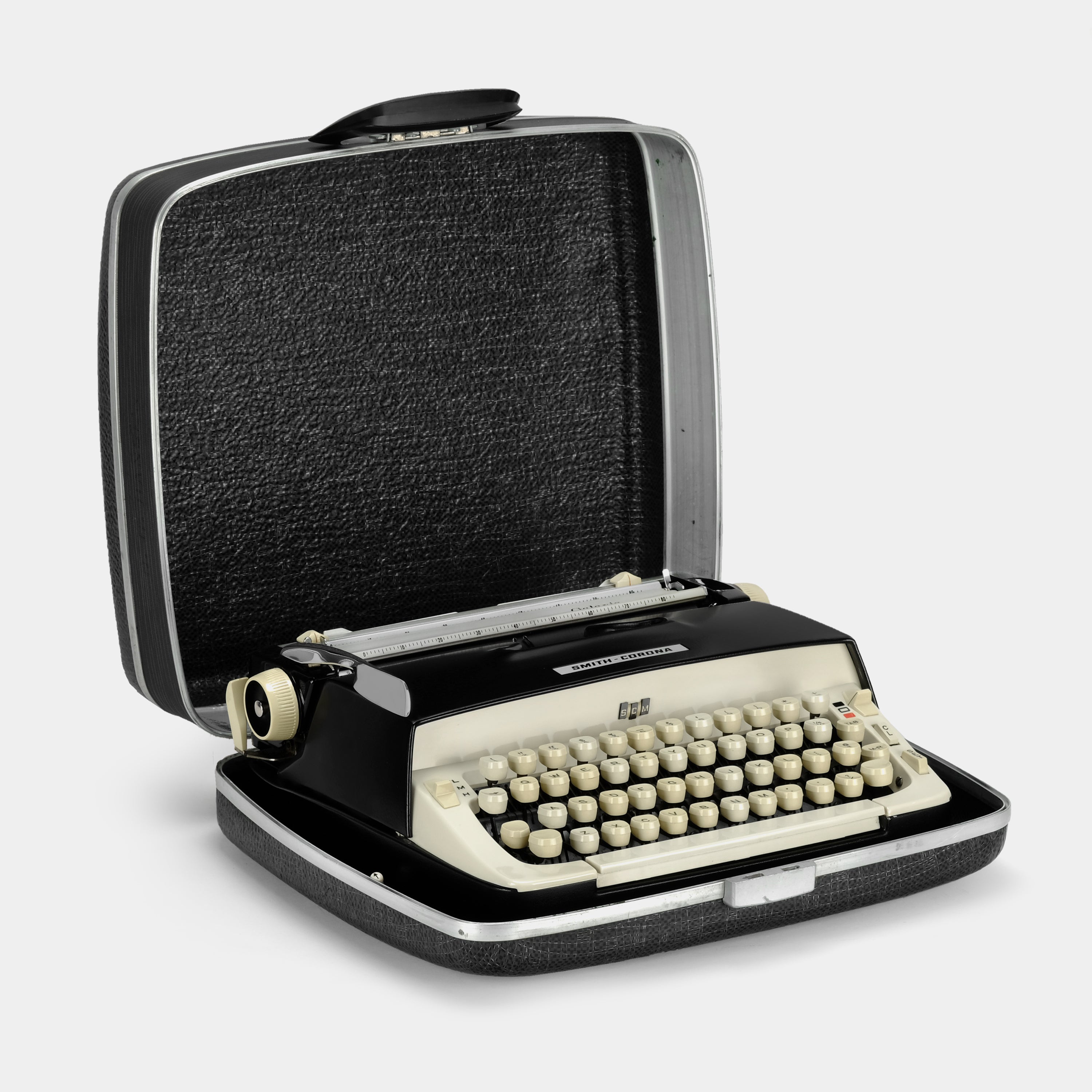 Smith-Corona Galaxie Black Manual Typewriter and Case