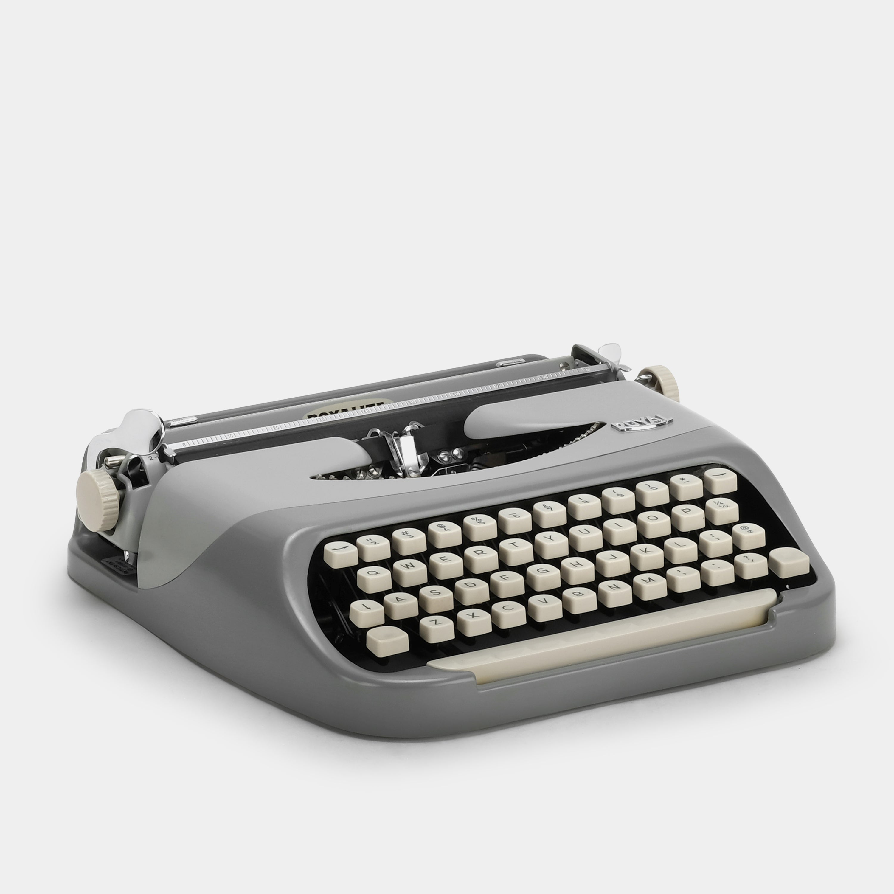 Royal Royalite Grey Manual Typewriter and Case