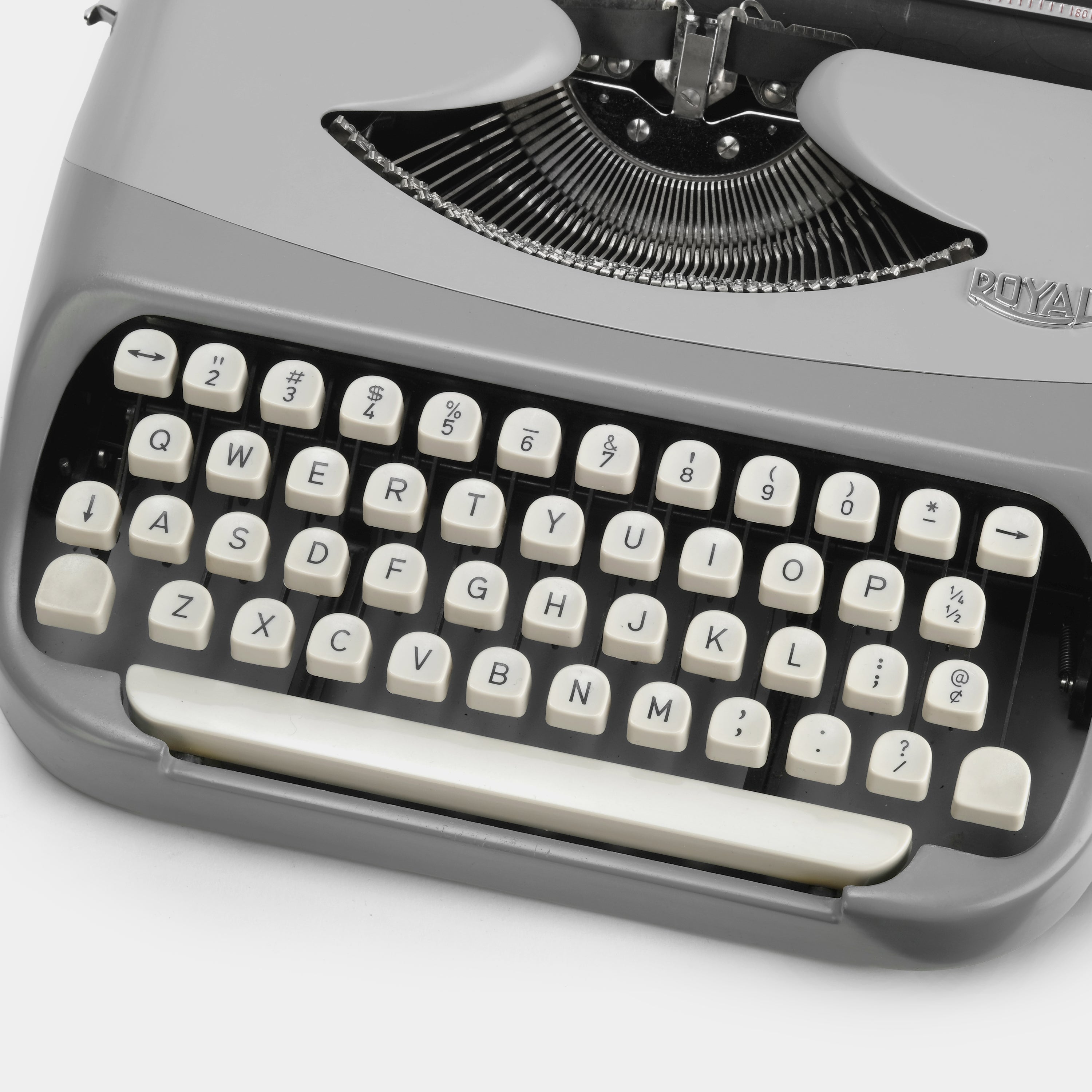 Royal Royalite Grey Manual Typewriter and Case