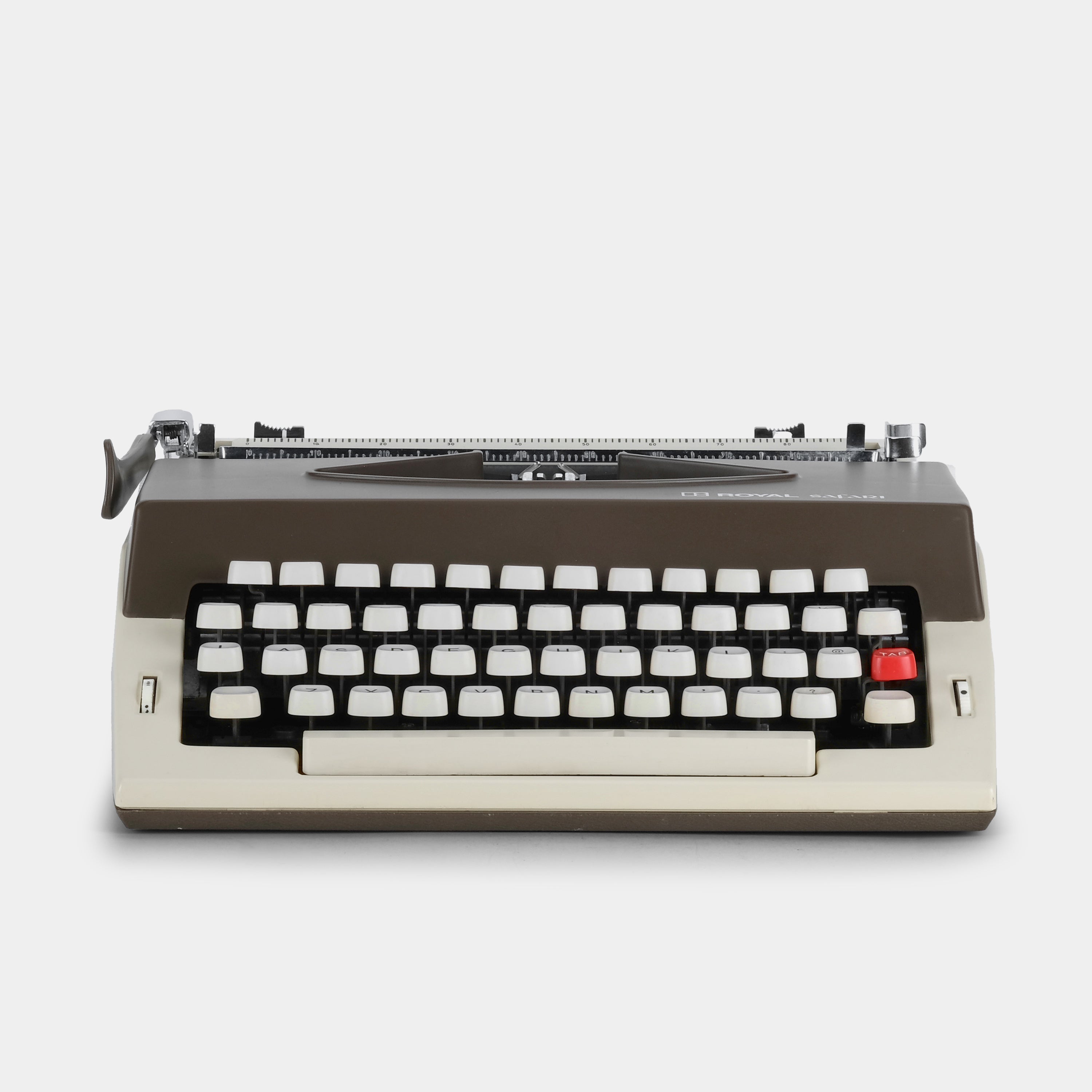 Royal Safari Brown Manual Typewriter and Case