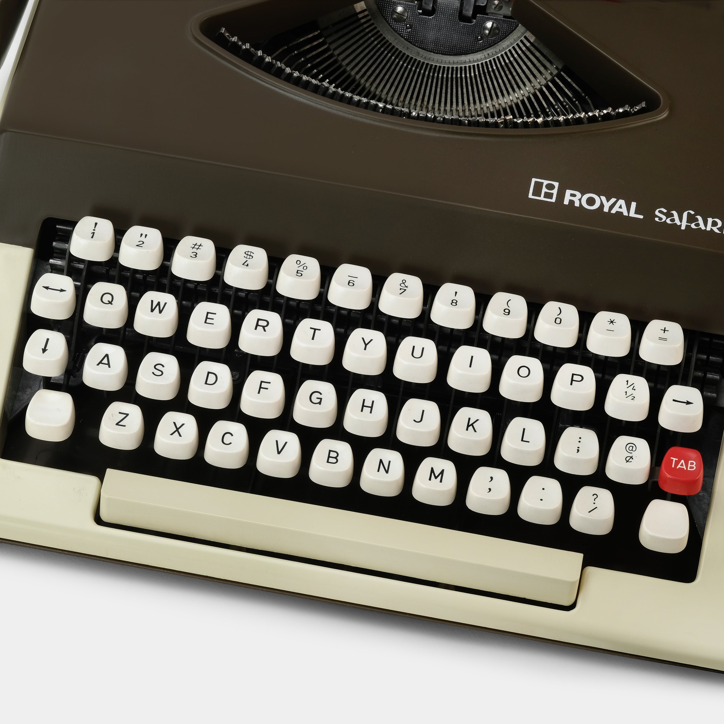 Royal Safari Brown Manual Typewriter and Case