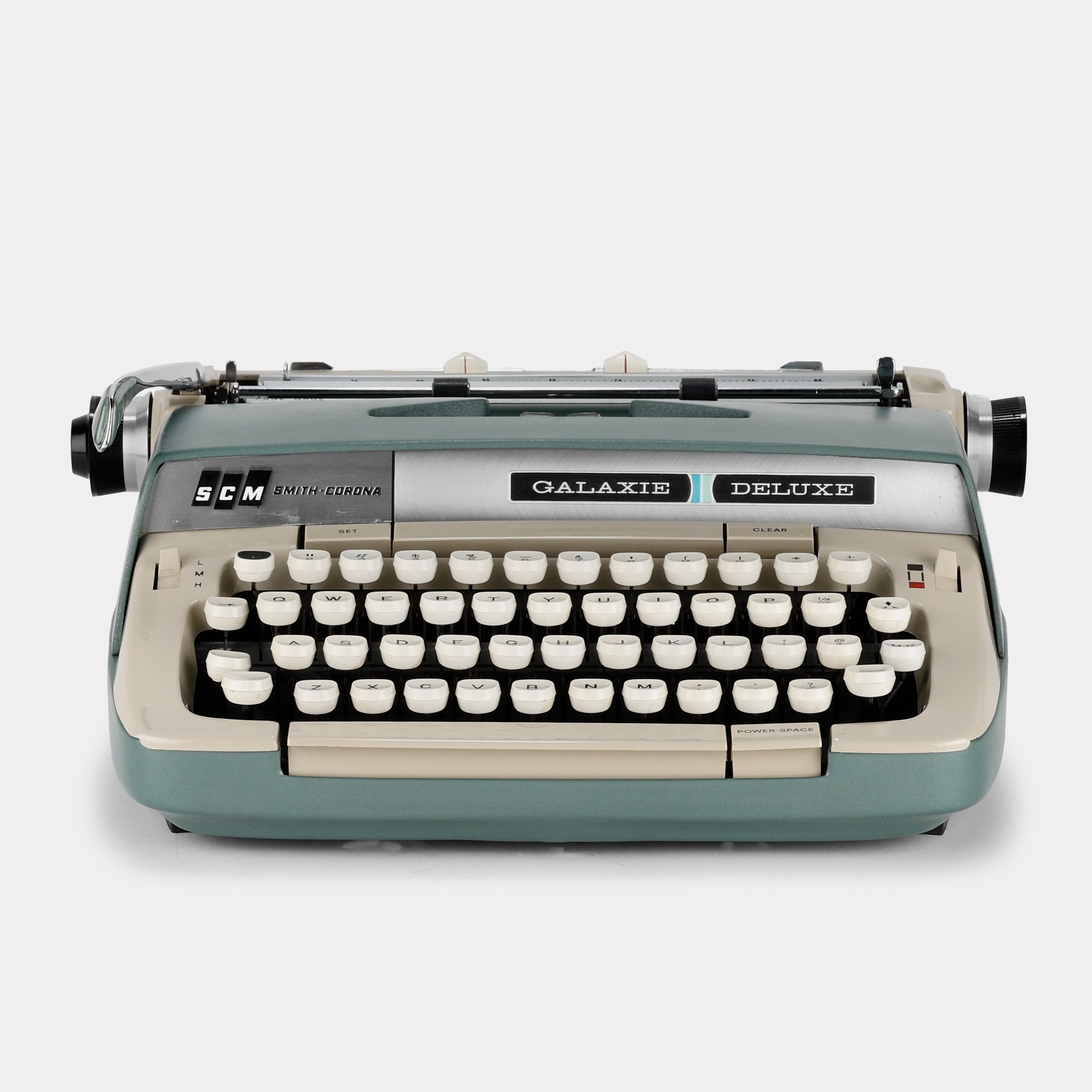 Smith-Corona Galaxie Deluxe Olive Manual Typewriter and Case