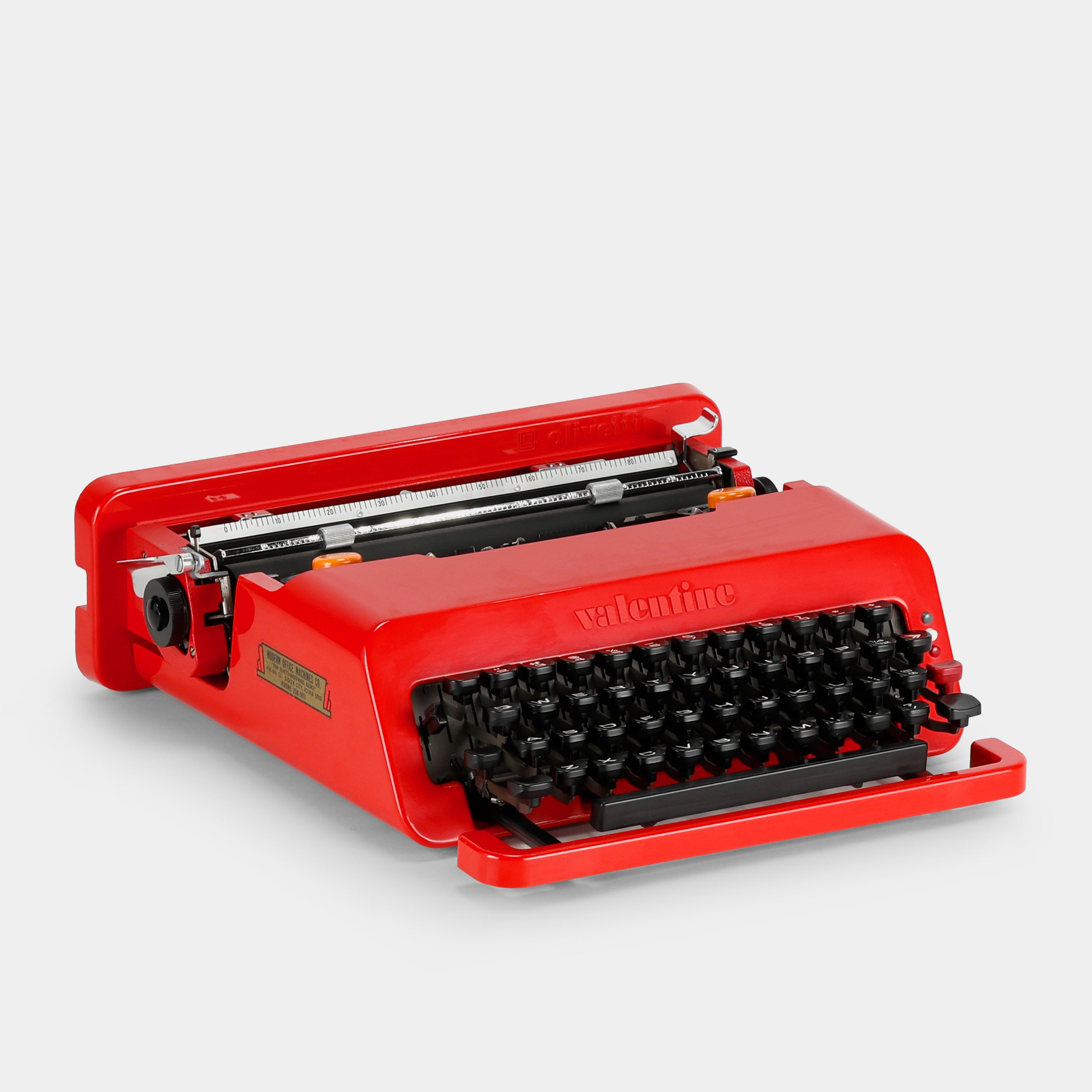 Olivetti Valentine Red Manual Typewriter and Case