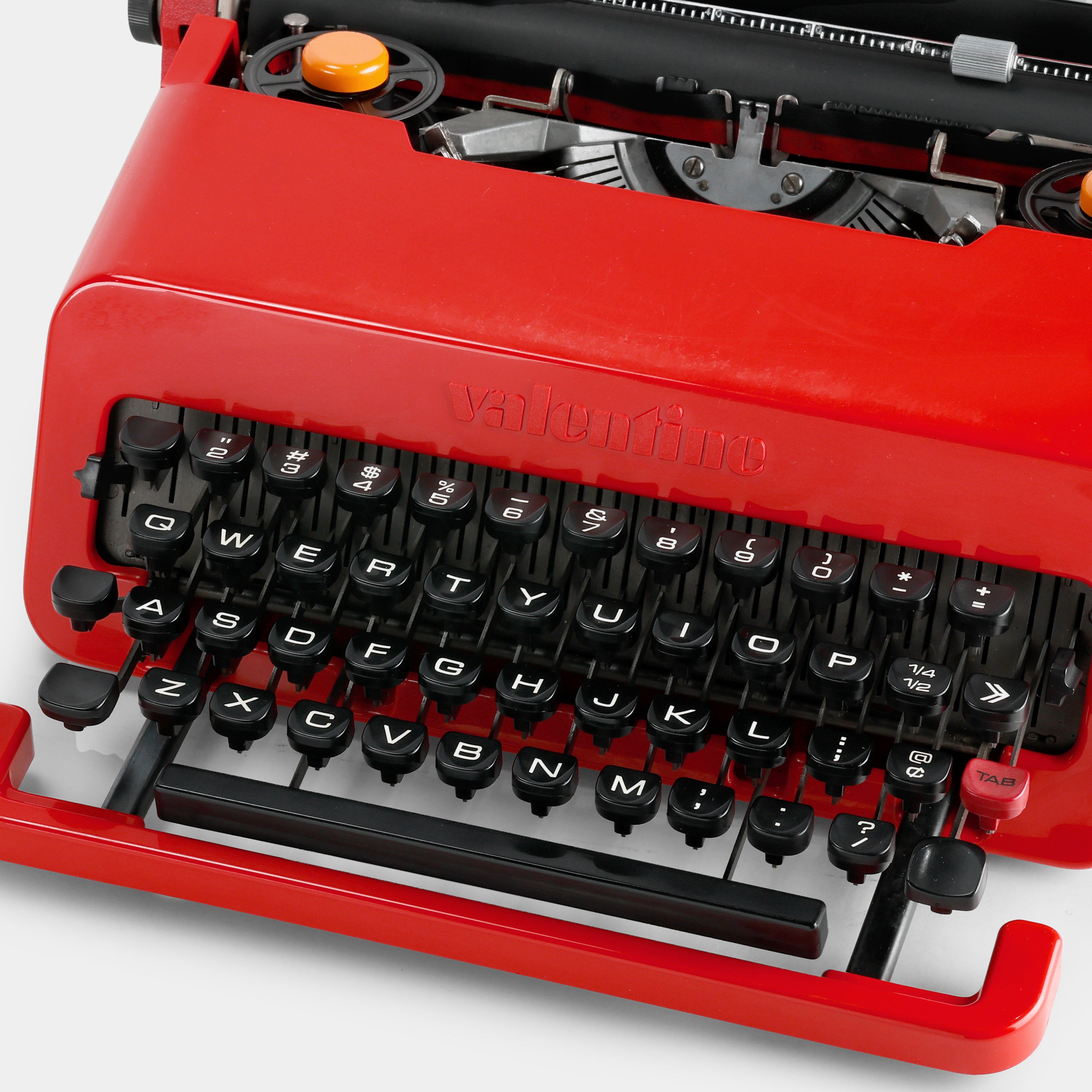 Olivetti Valentine Red Manual Typewriter and Case