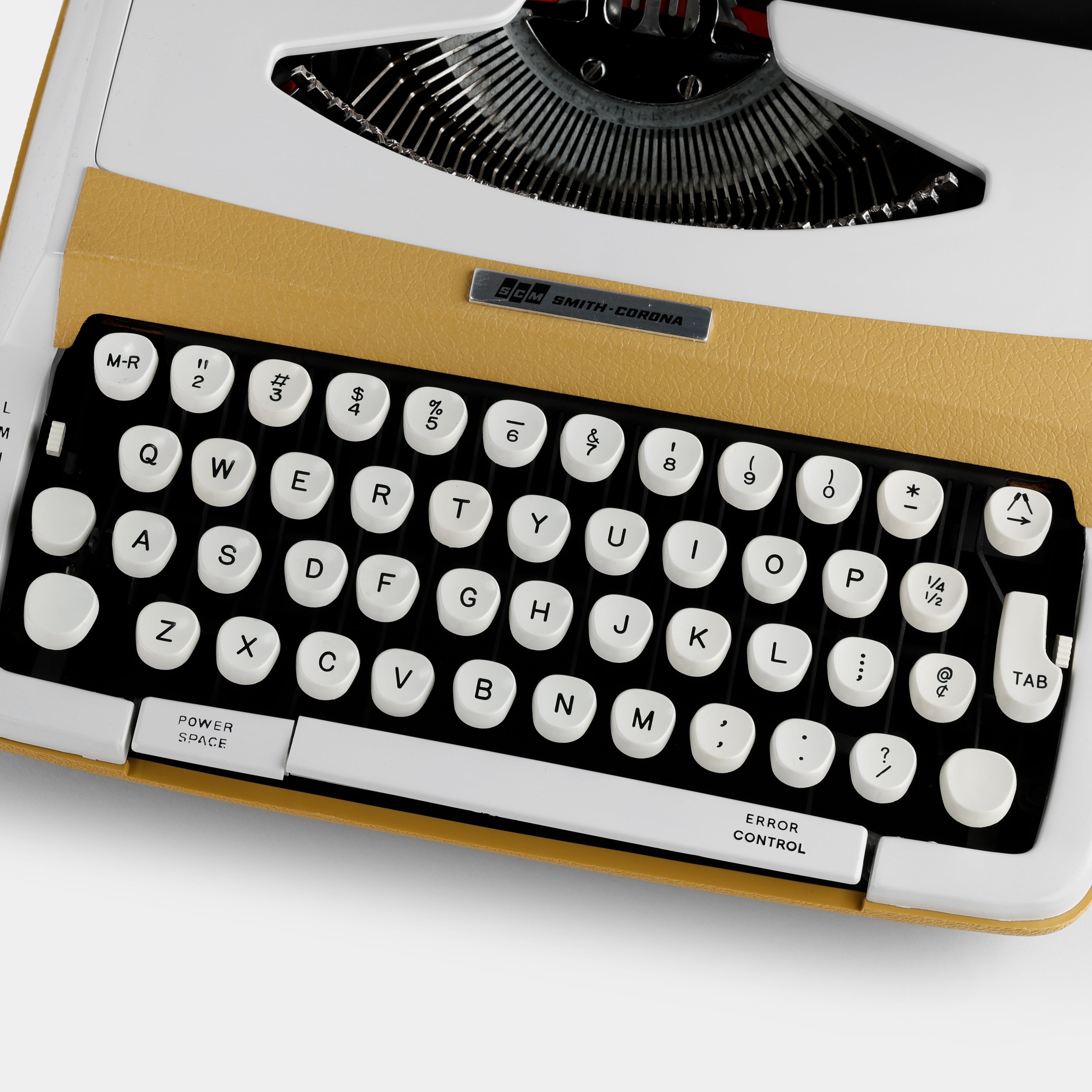 Smith-Corona Profile 100 Yellow Manual Typewriter and Case