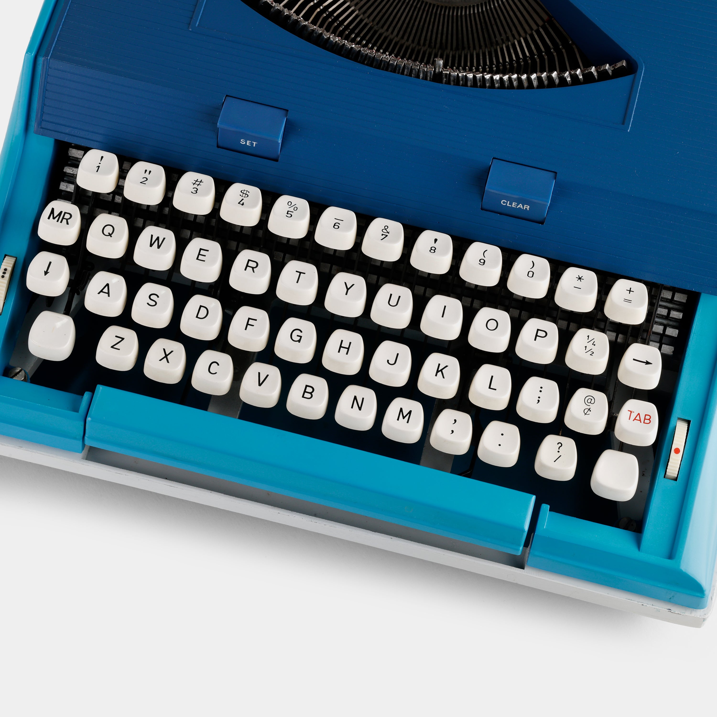 Sears Malibu Blue Manual Typewriter and Case