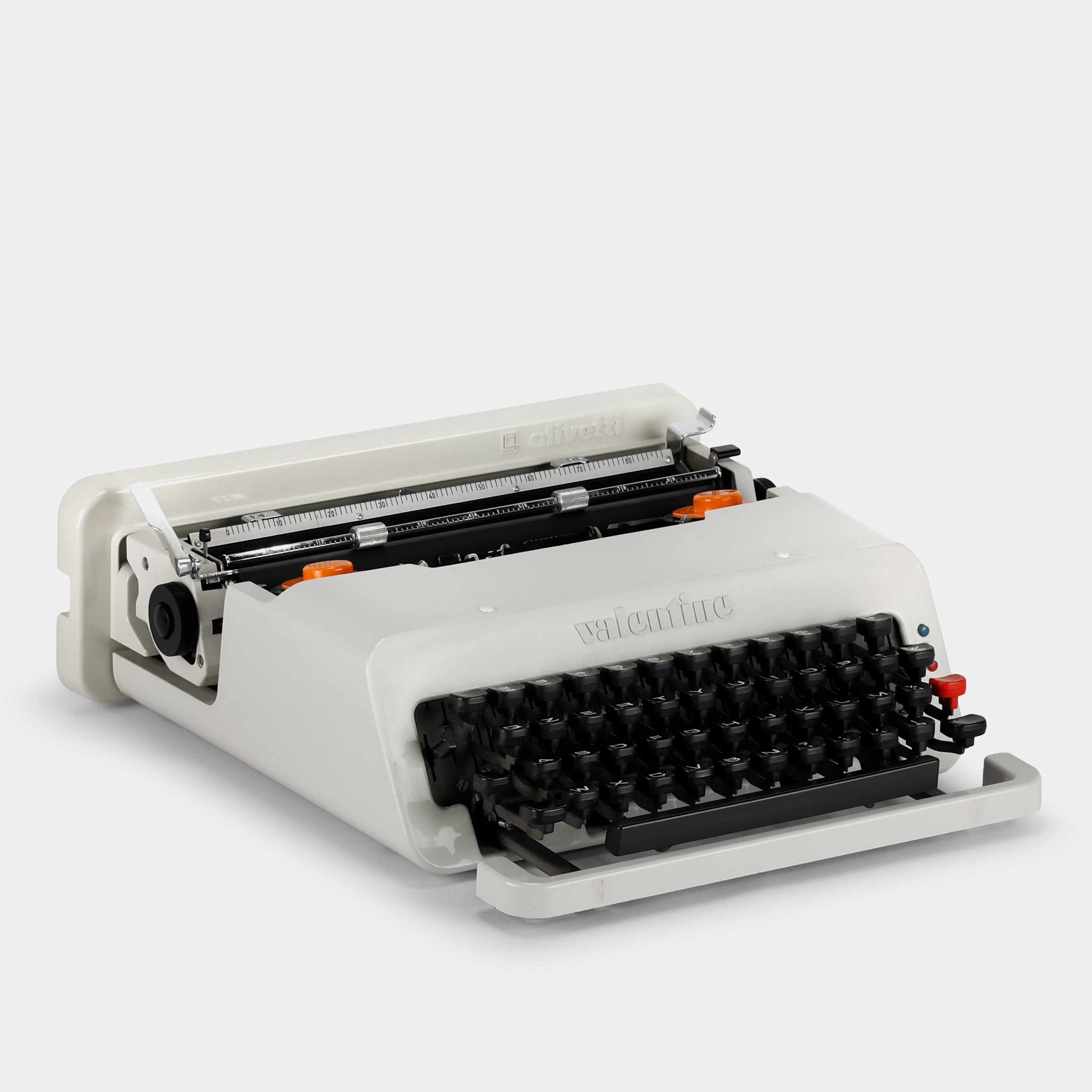 Olivetti Valentine White Manual Typewriter and Case