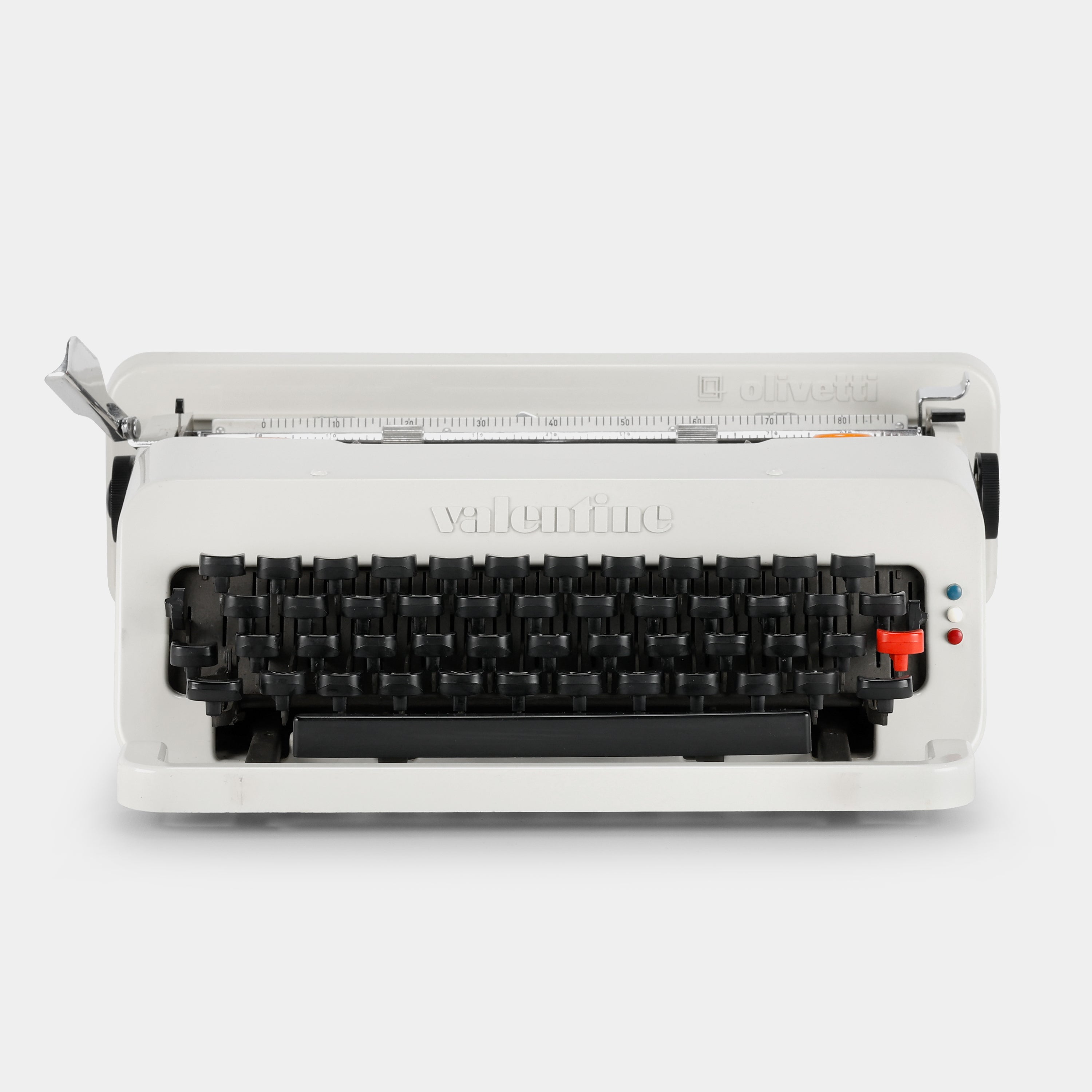Olivetti Valentine White Manual Typewriter and Case – Retrospekt