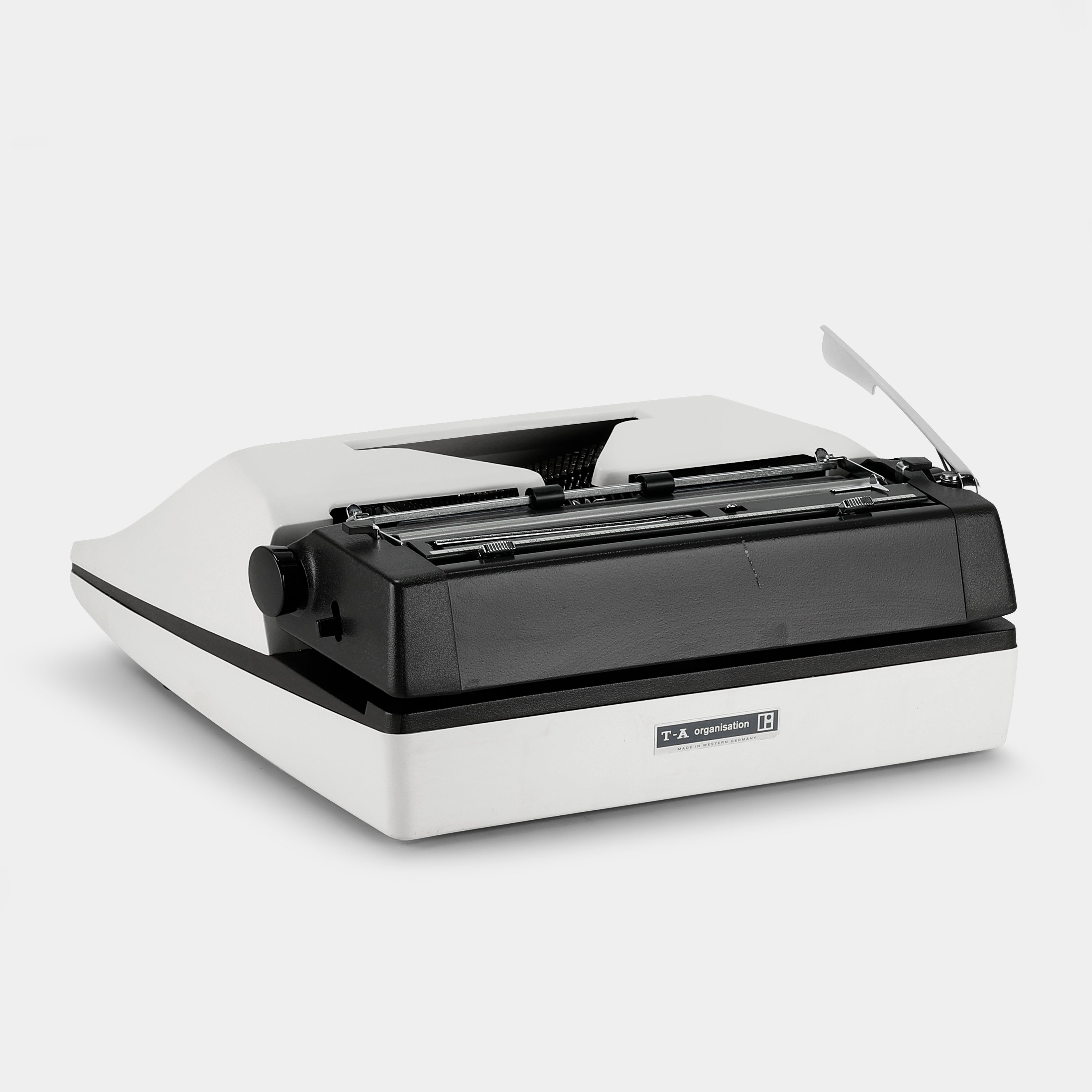 Adler J5 White Manual Typewriter and Case