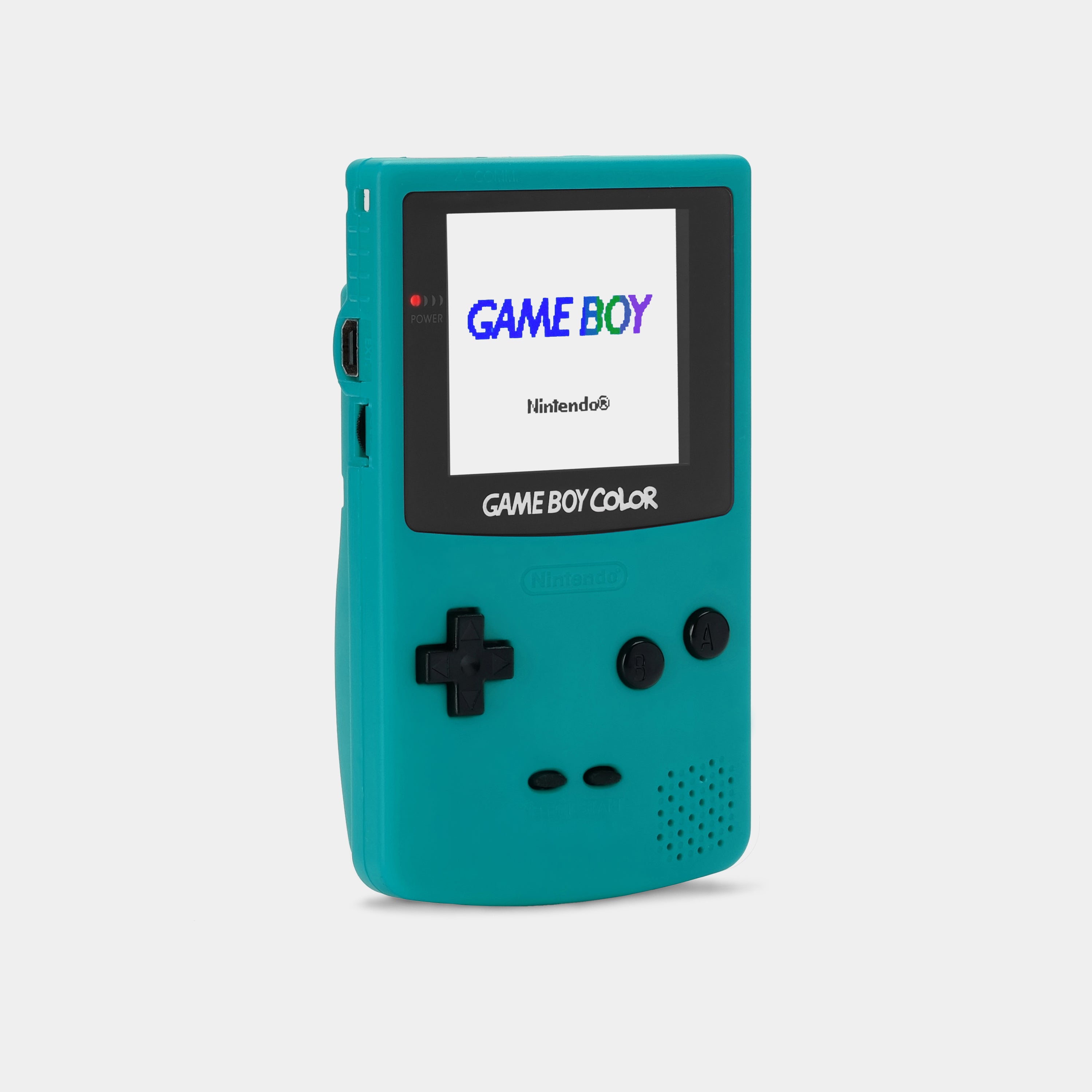 Nintendo Game Boy Color Teal Game Console With Backlit Screen