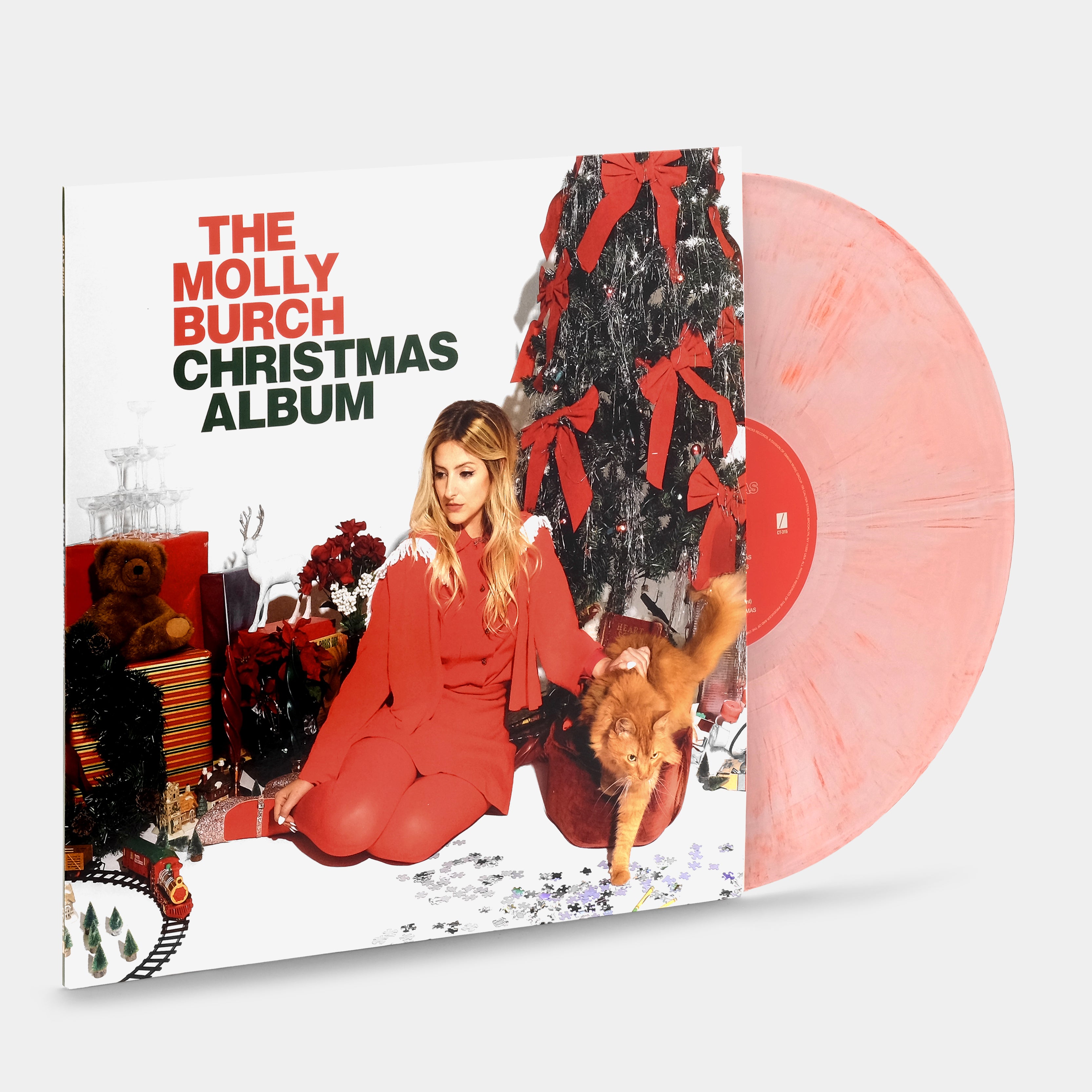 Molly Burch - The Molly Burch Christmas Album LP Candy Cane Vinyl Record