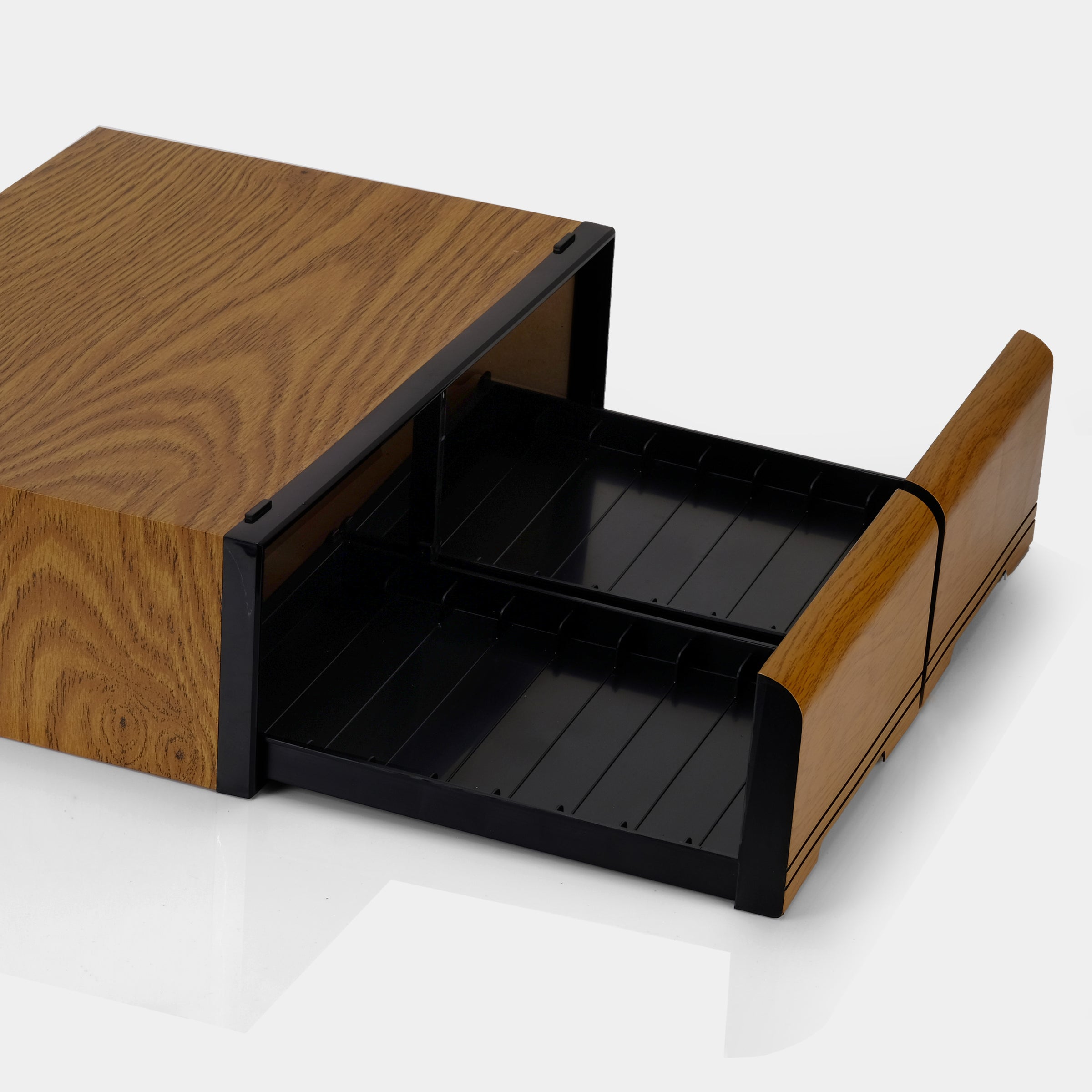 Wood Veneer VHS Tape Storage Drawers