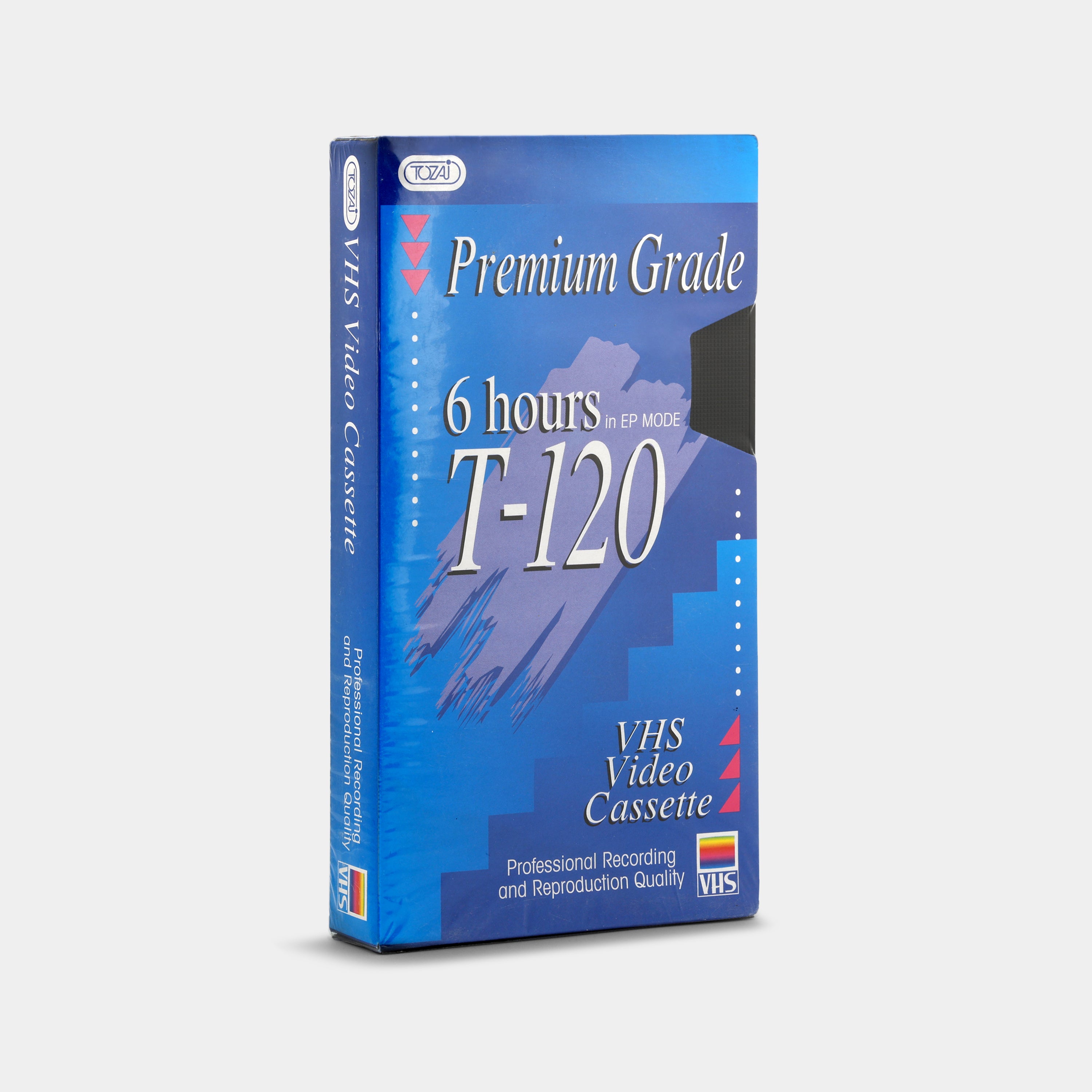 Tozai Premium Grade 6 Hours T-120 Blank Recordable VHS Tape