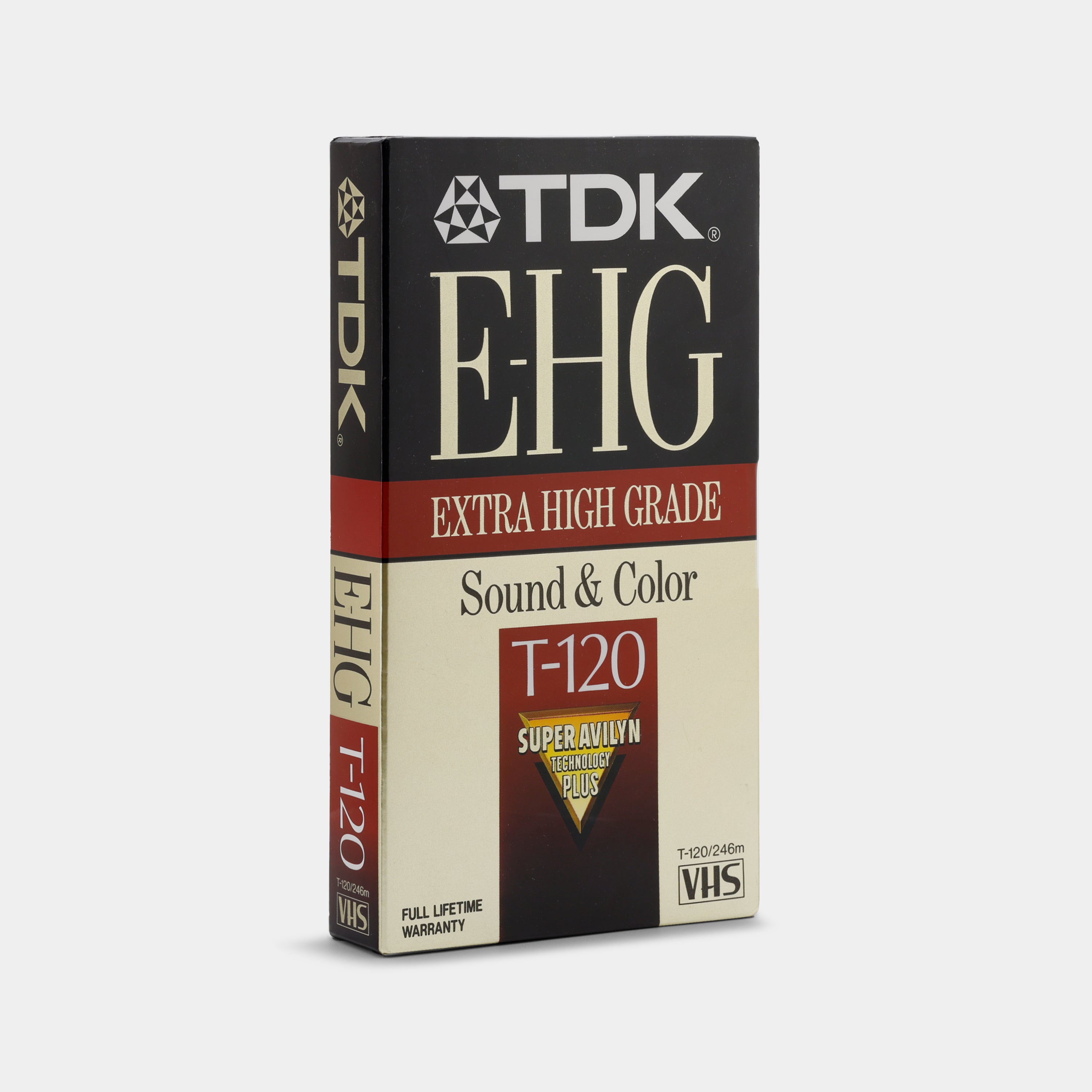 TDK E-HG Extra High Grade Sound & Color T-120 Blank Recordable VHS Tape