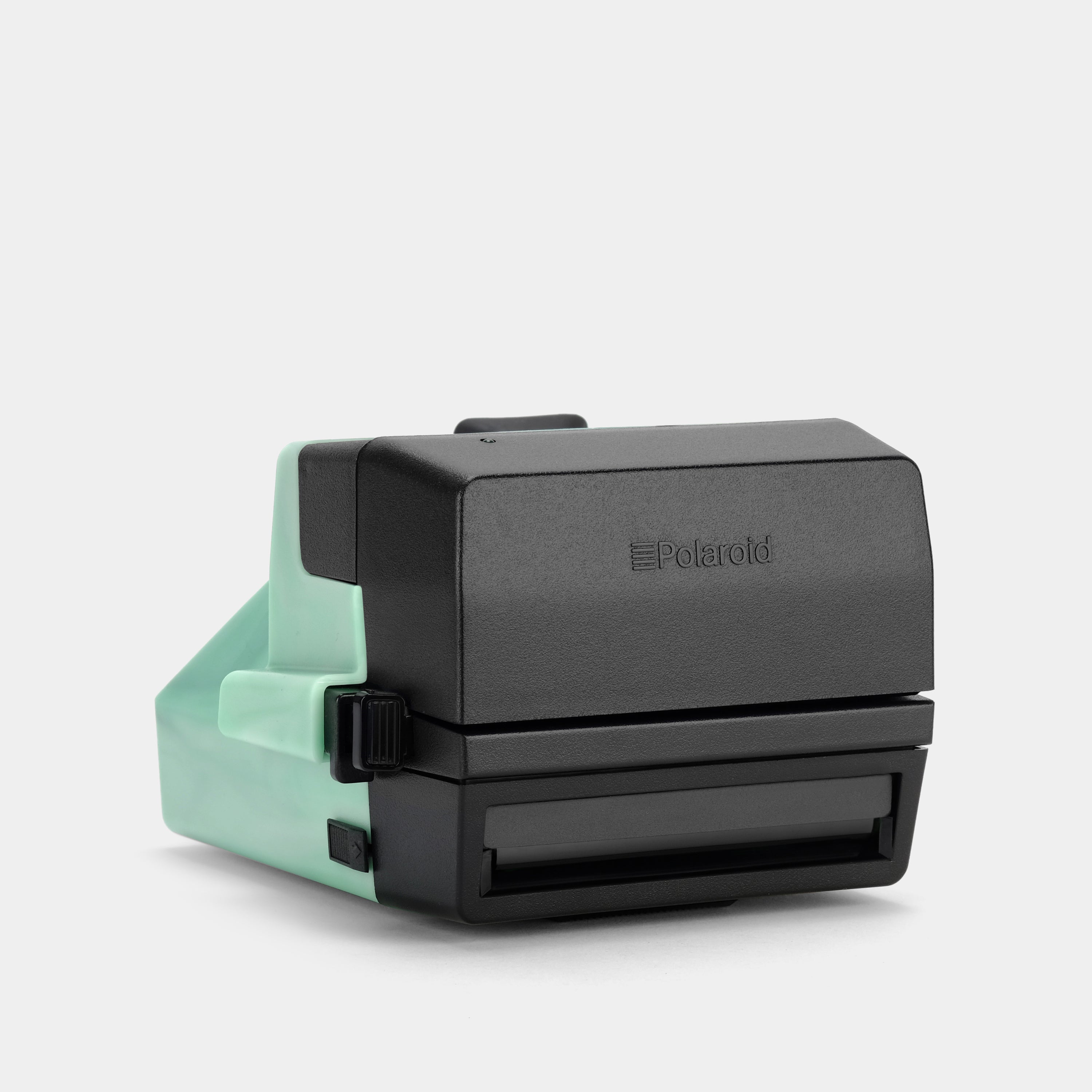 Teal and Black Swirl 600 Instant Film Camera