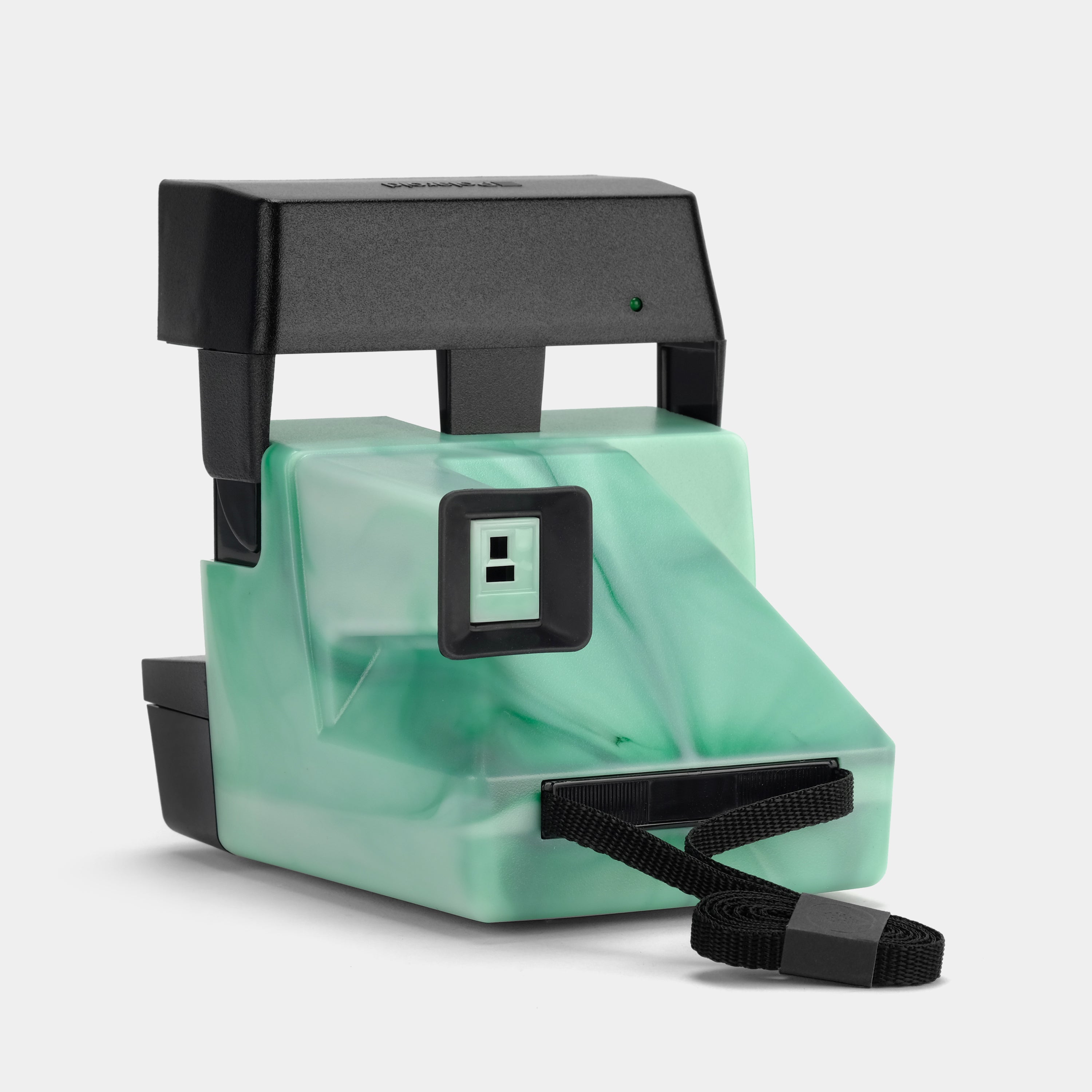 Teal and Black Swirl 600 Instant Film Camera