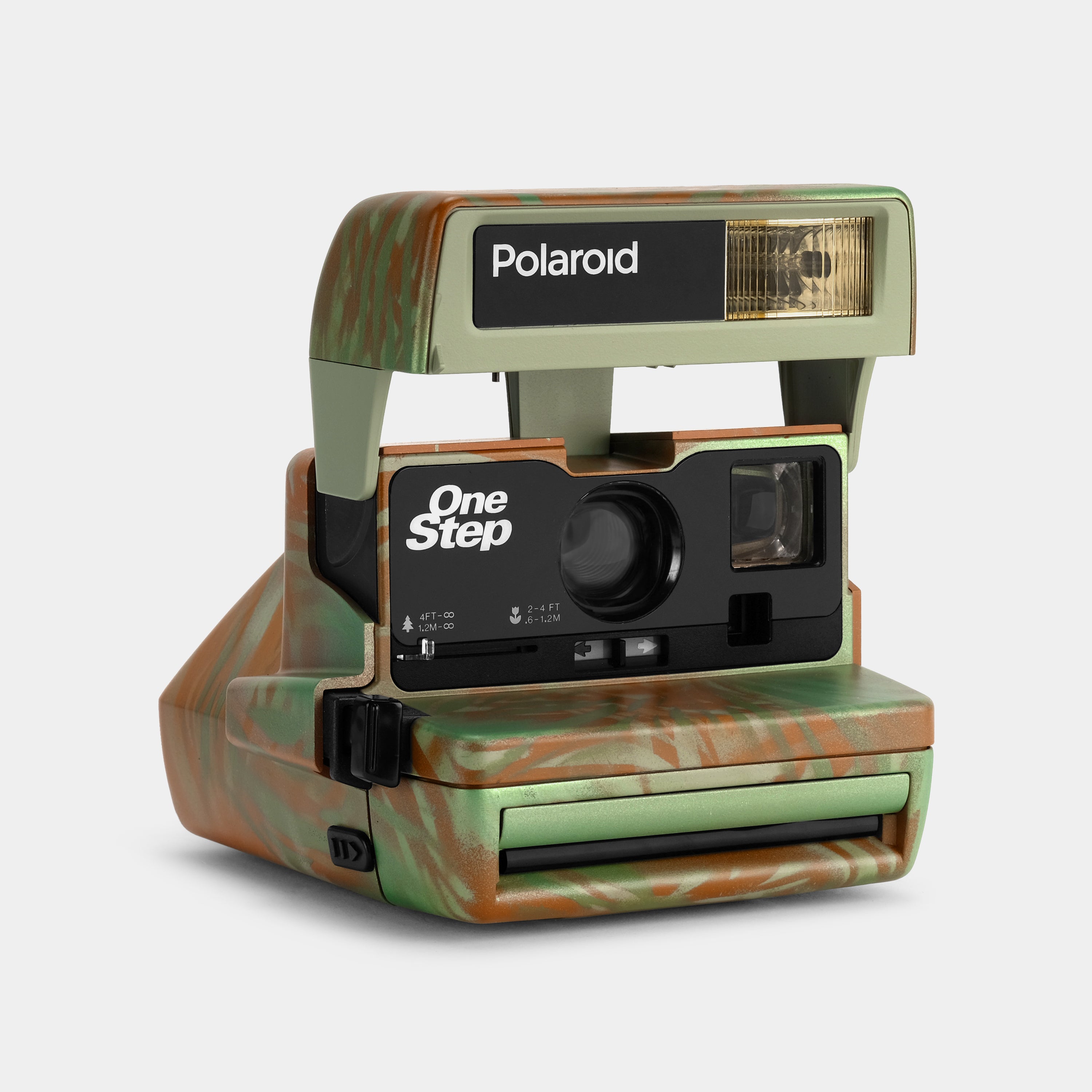 Polaroid 600 Green and Brown Flora Instant Film Camera
