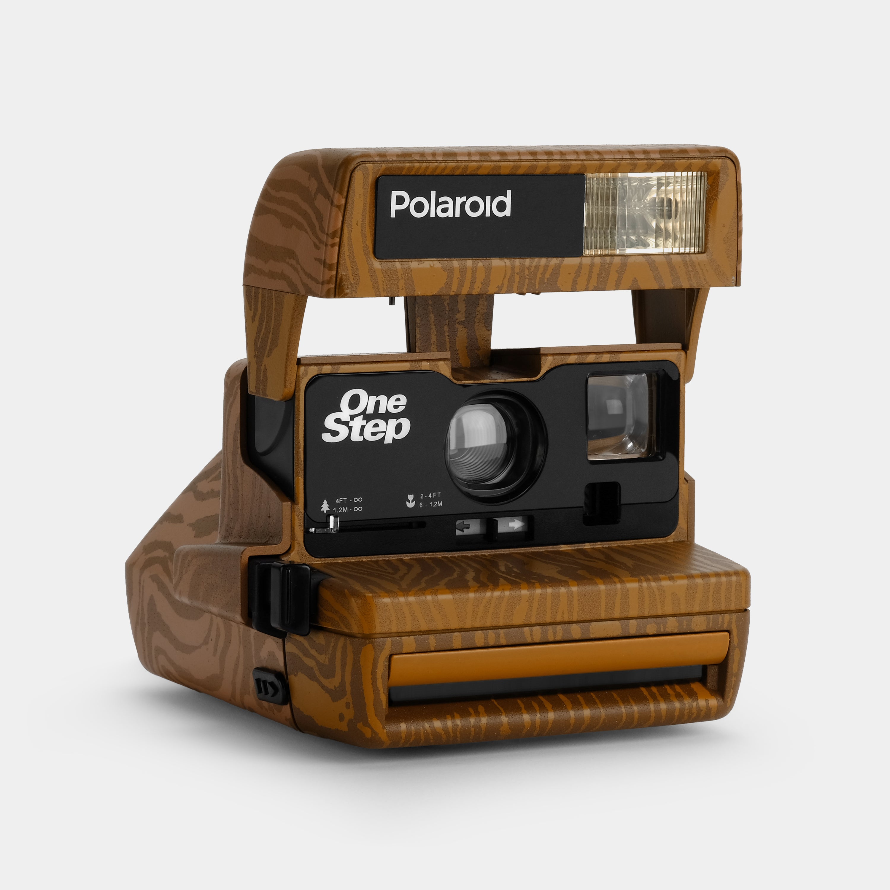 Polaroid 600 Brown Wood Grain Instant Film Camera