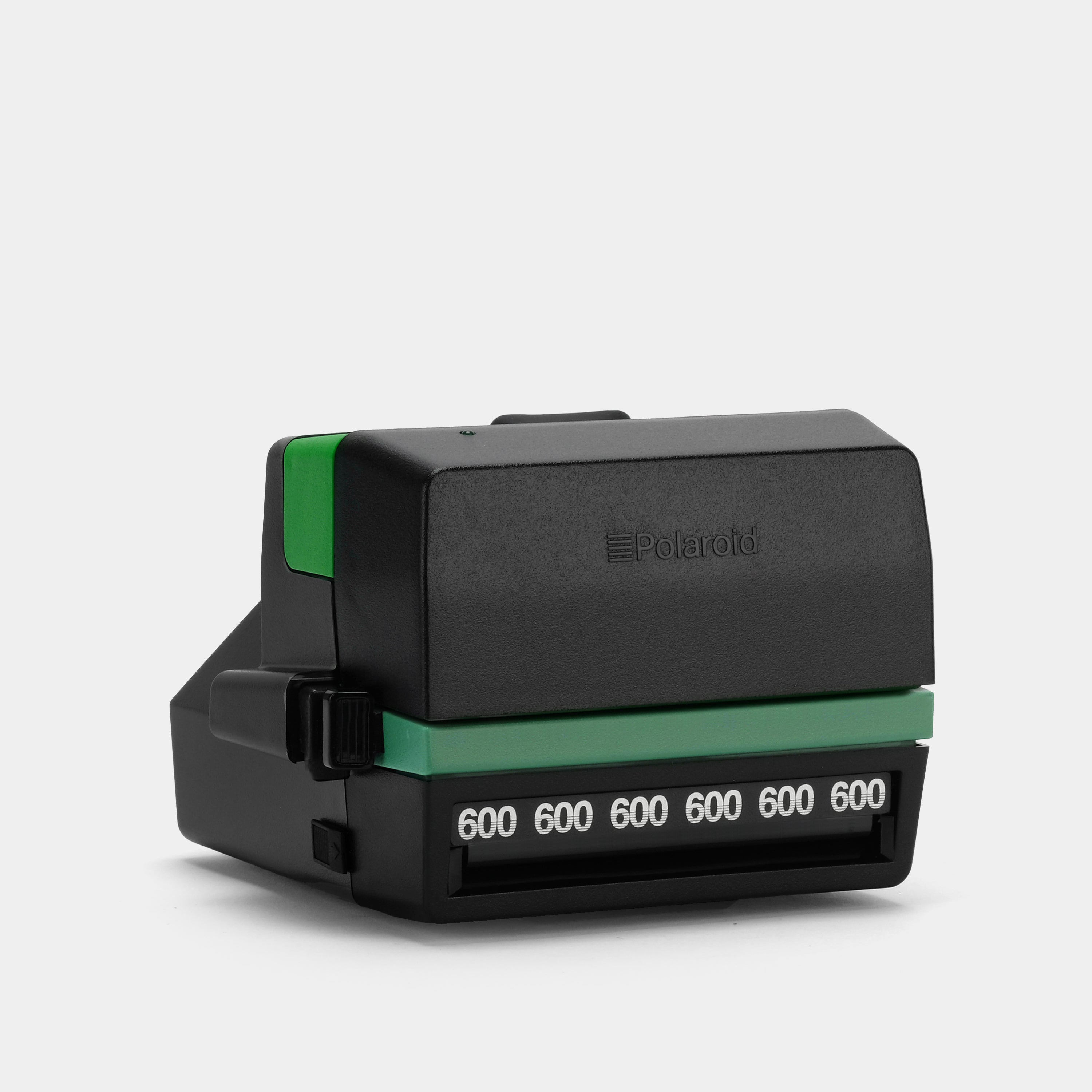 Black and Green Swirl 600 Instant Film Camera