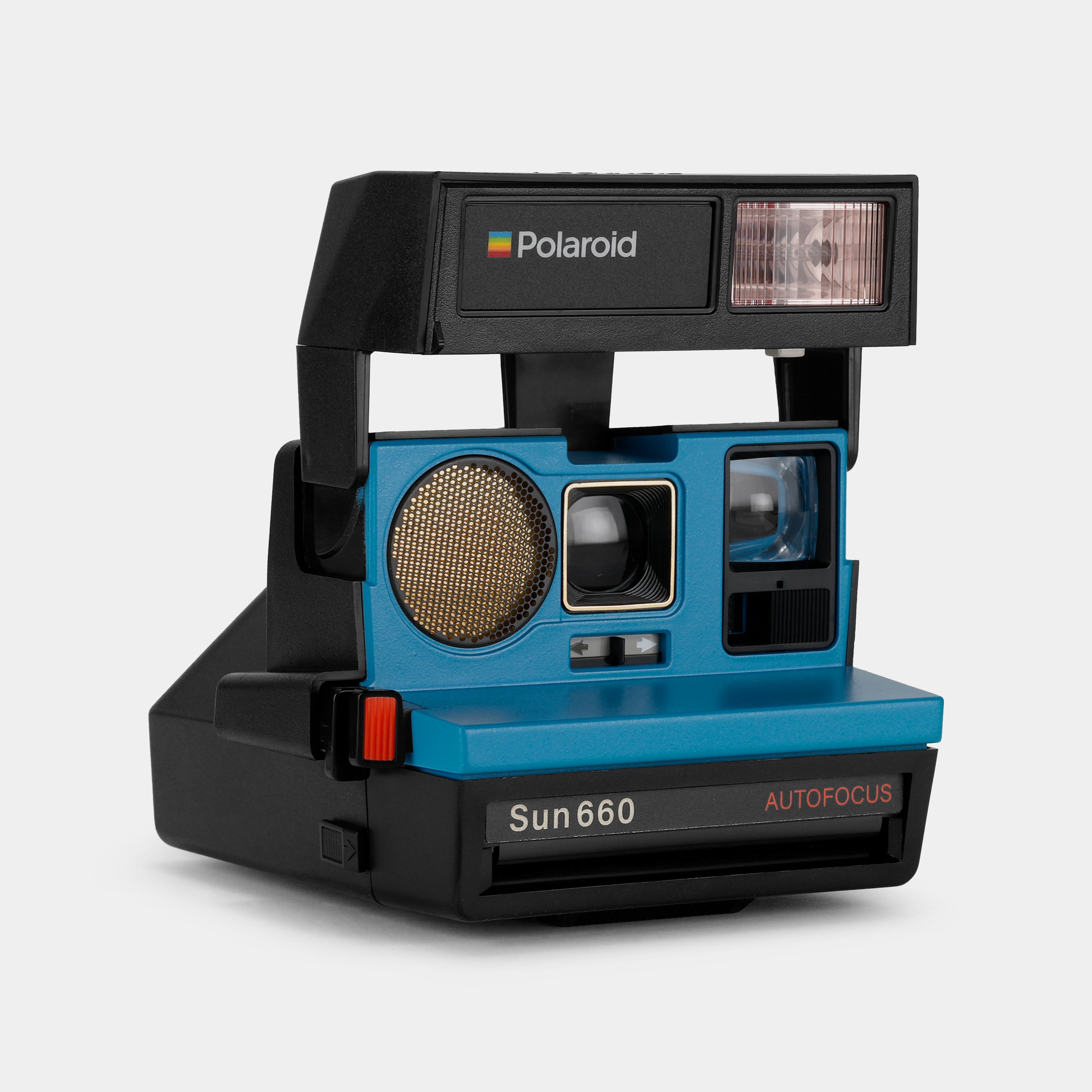 Polaroid 600 Sun660 Autofocus Blue Instant Film Camera