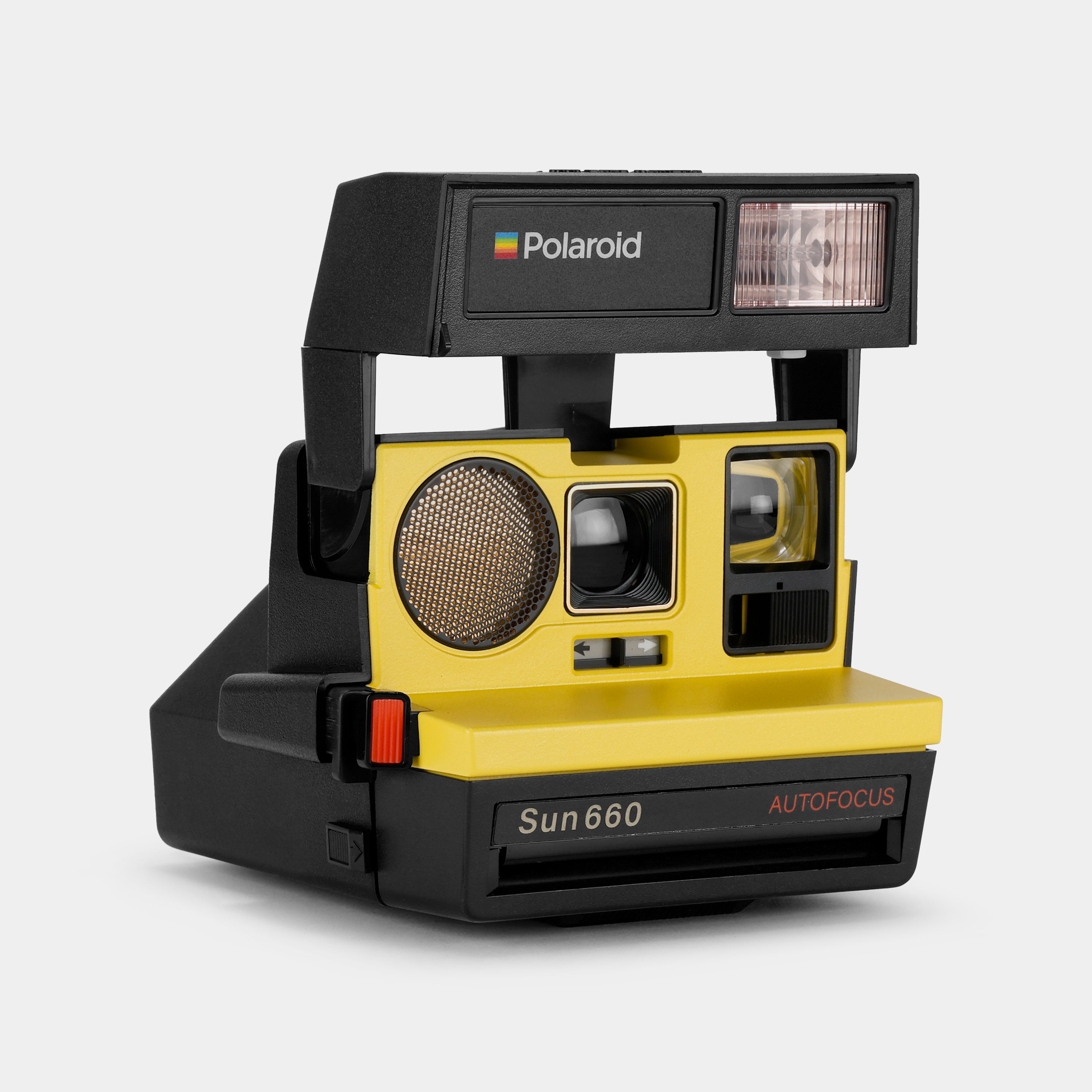 Polaroid 600 Sun660 Autofocus Yellow Instant Film Camera