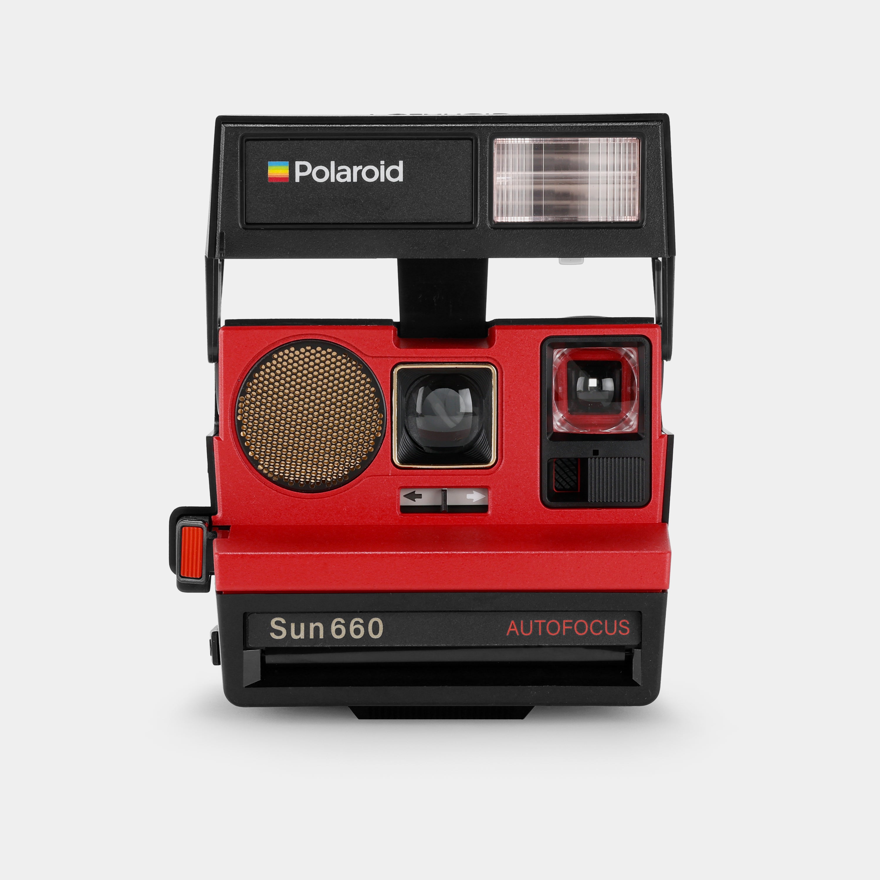 Polaroid 600 Sun660 Autofocus Red Instant Film Camera