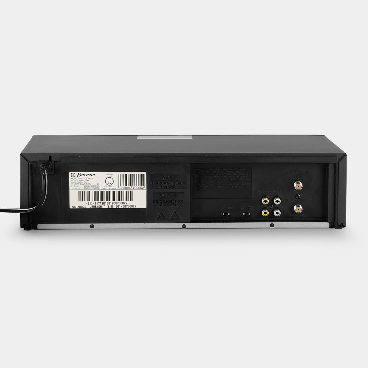 Emerson VCR3002A VCR VHS Player