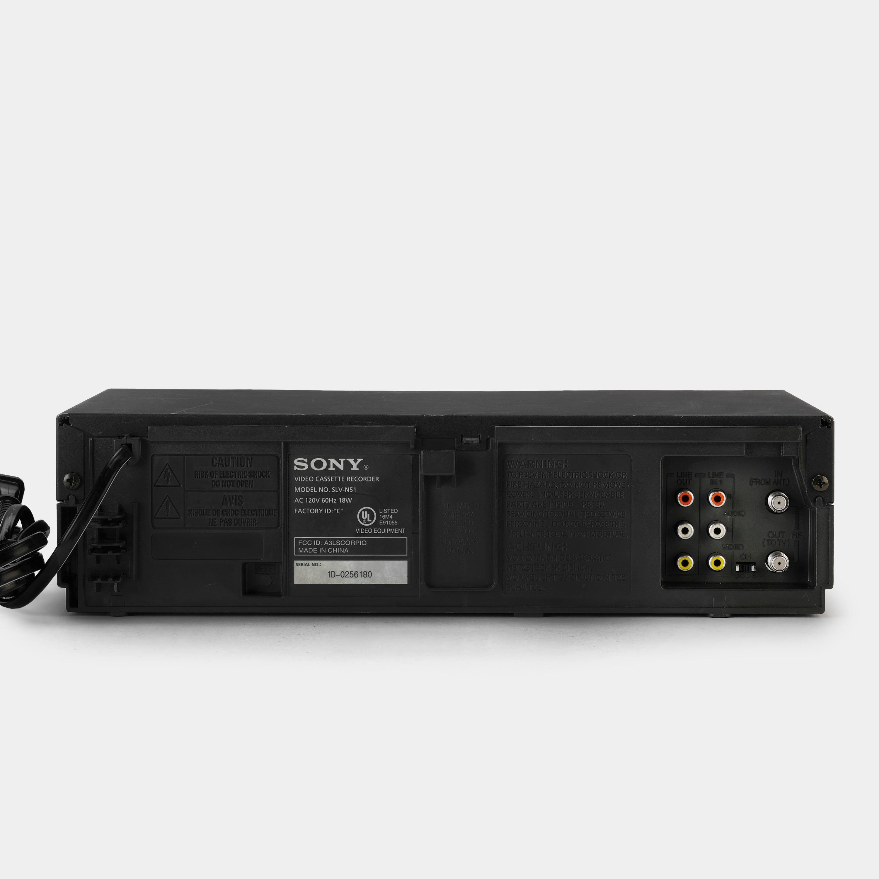Sony SLV-N51 VCR VHS Player