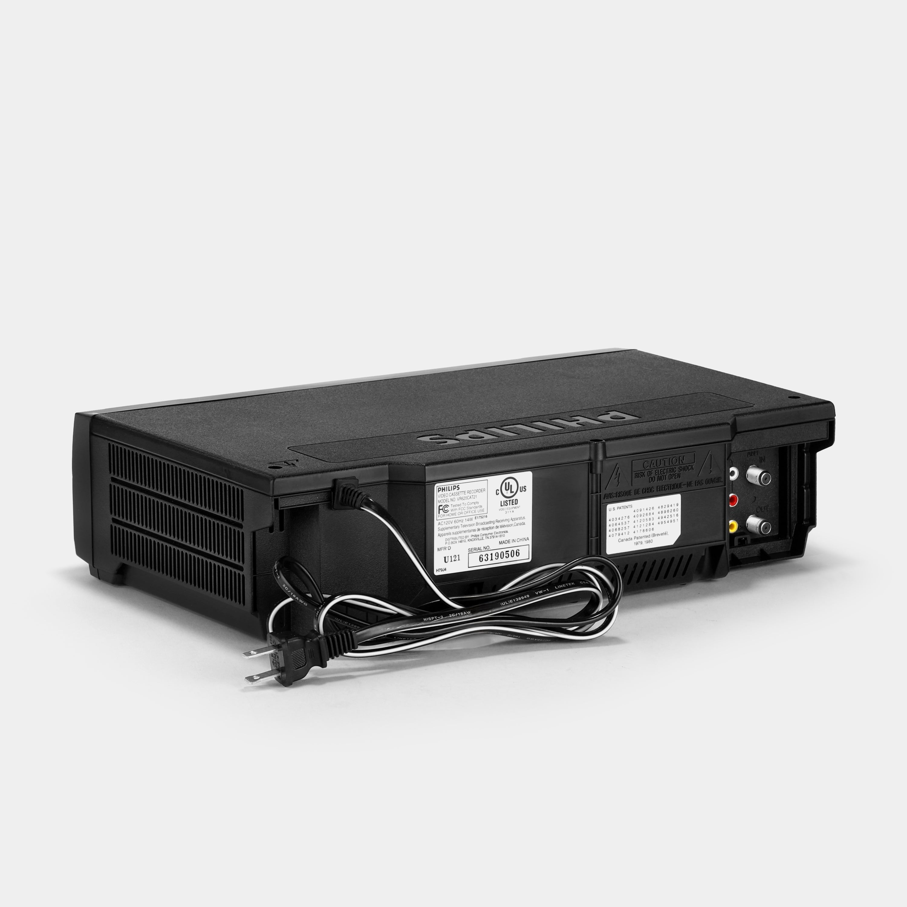 Philips VR620CAT21 VCR VHS Player