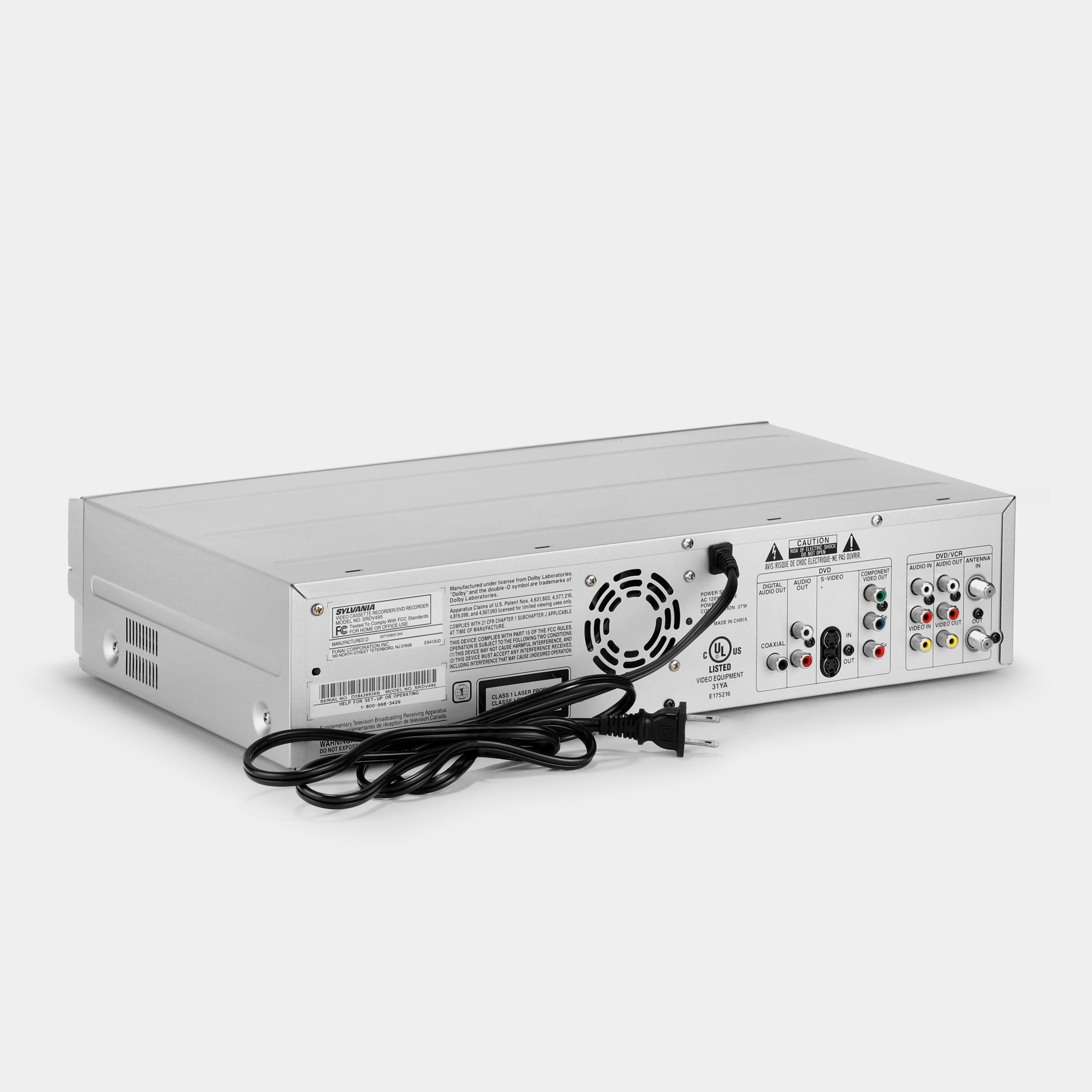 Sylvania SRDV495 VCR VHS and DVD Player