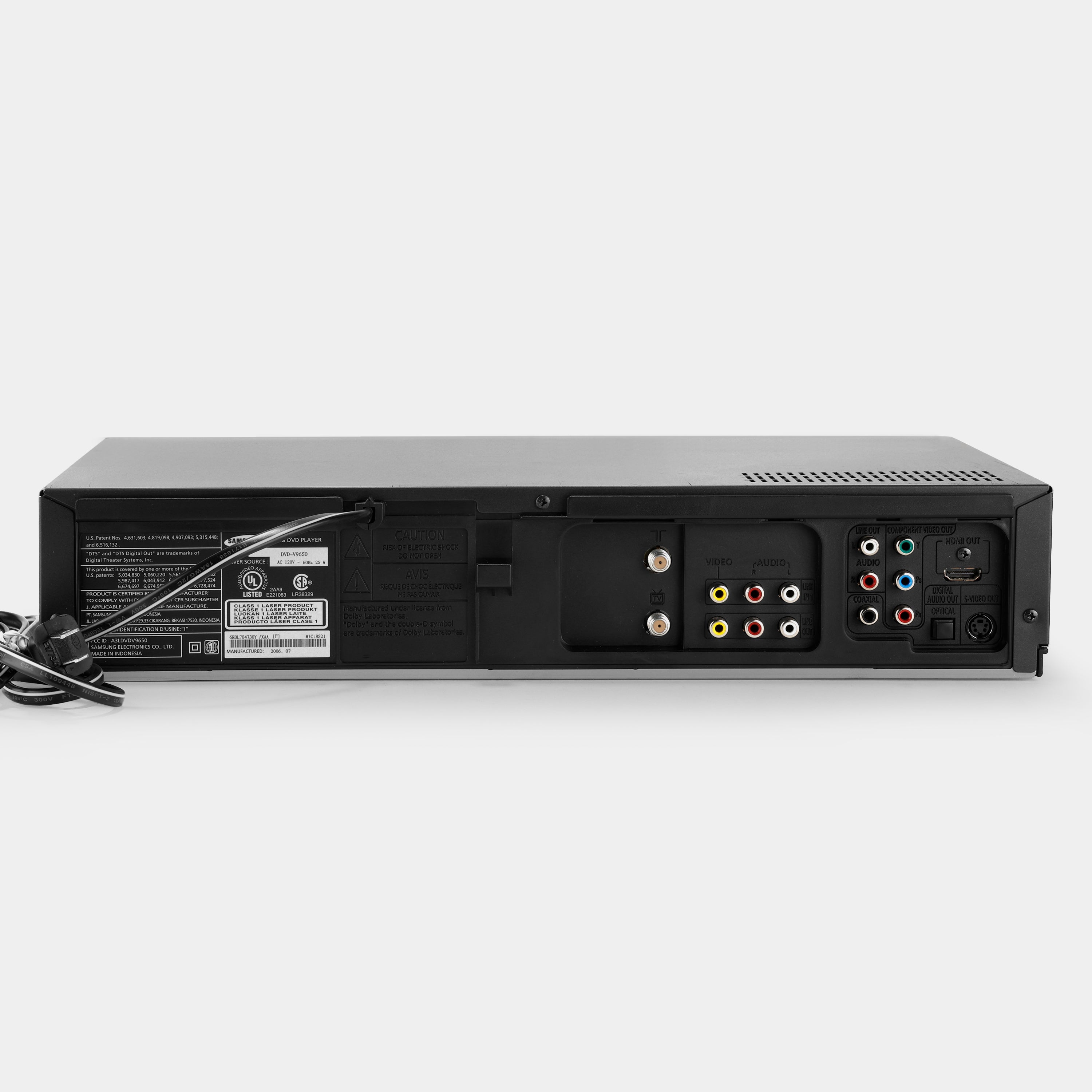 Samsung DVD-V9650 VCR VHS and DVD Player