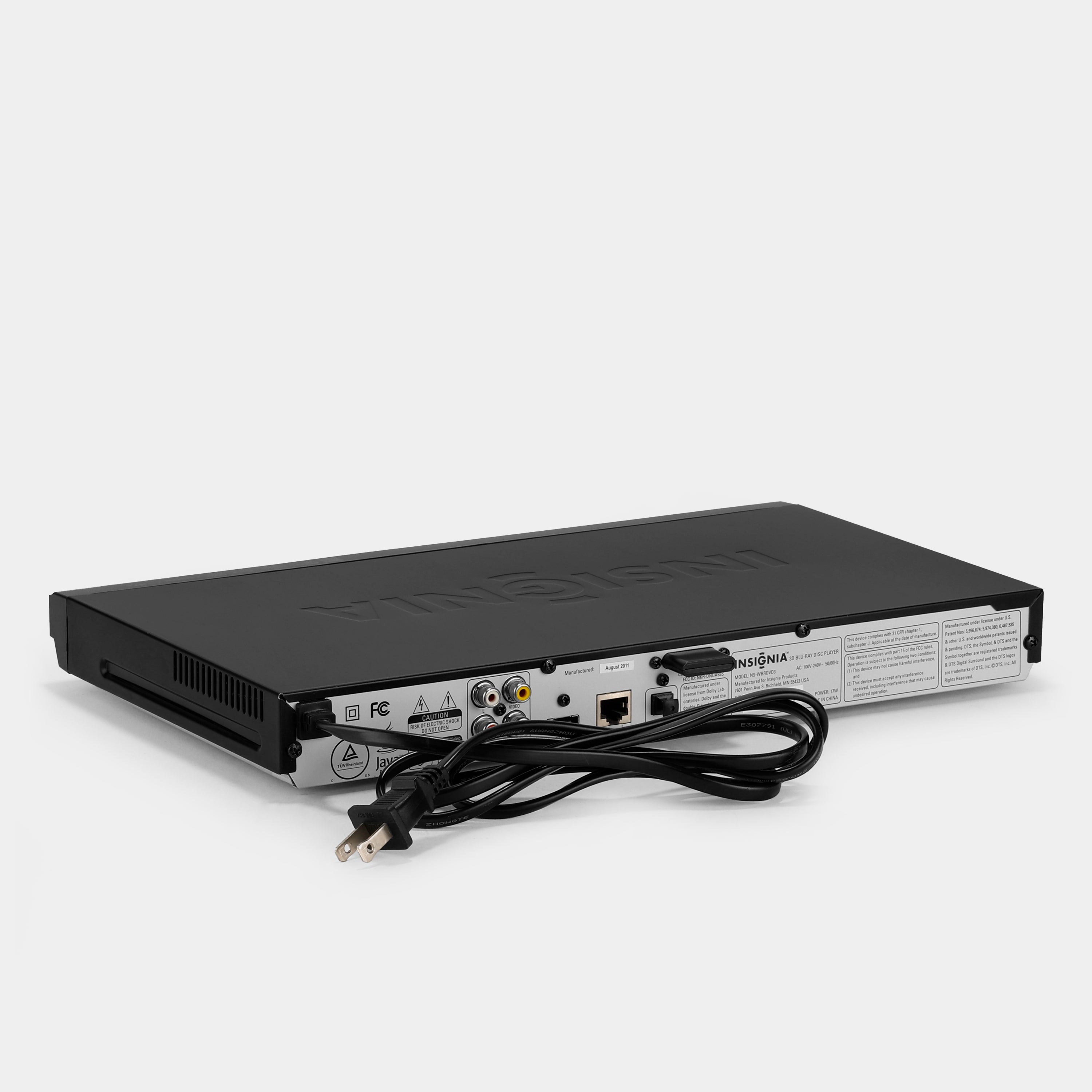 Insignia NS-WBRDVD3 Blu-Ray DVD Player