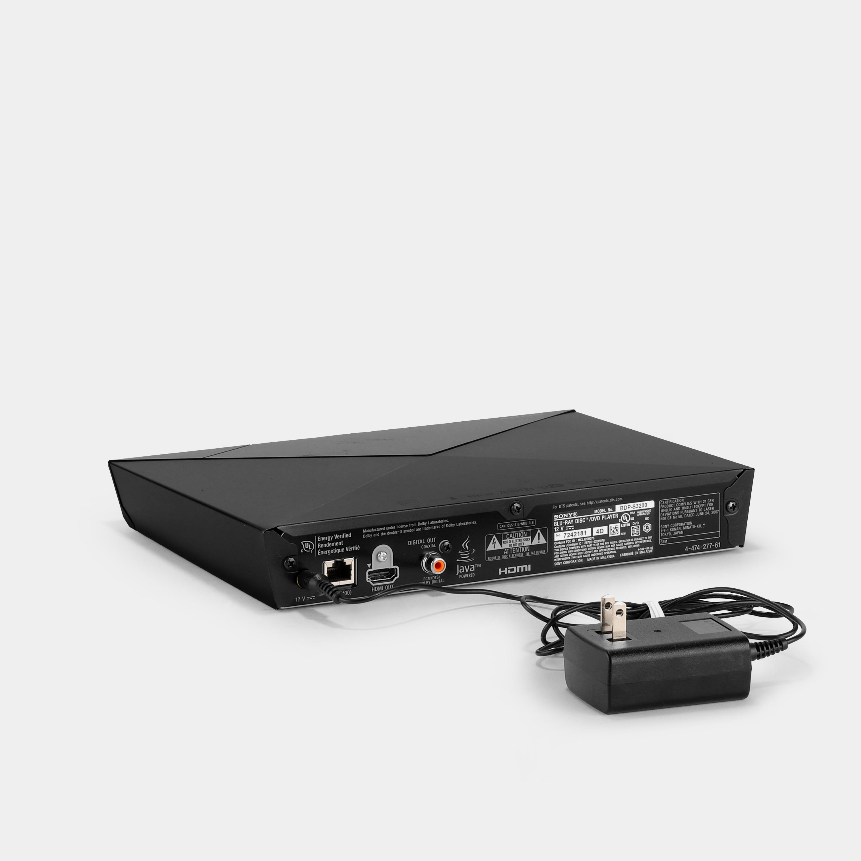 Sony BDP-S3200 Blu-Ray DVD Player (B-Grade)