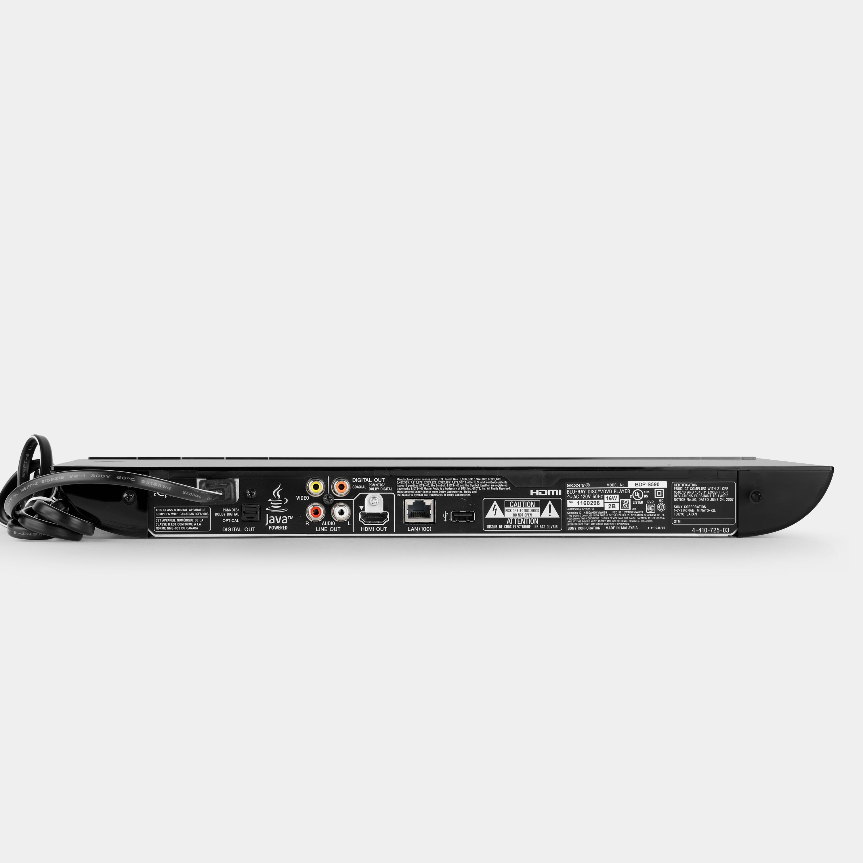 Sony BDP-S590 Blu-Ray DVD Player (B-Grade)