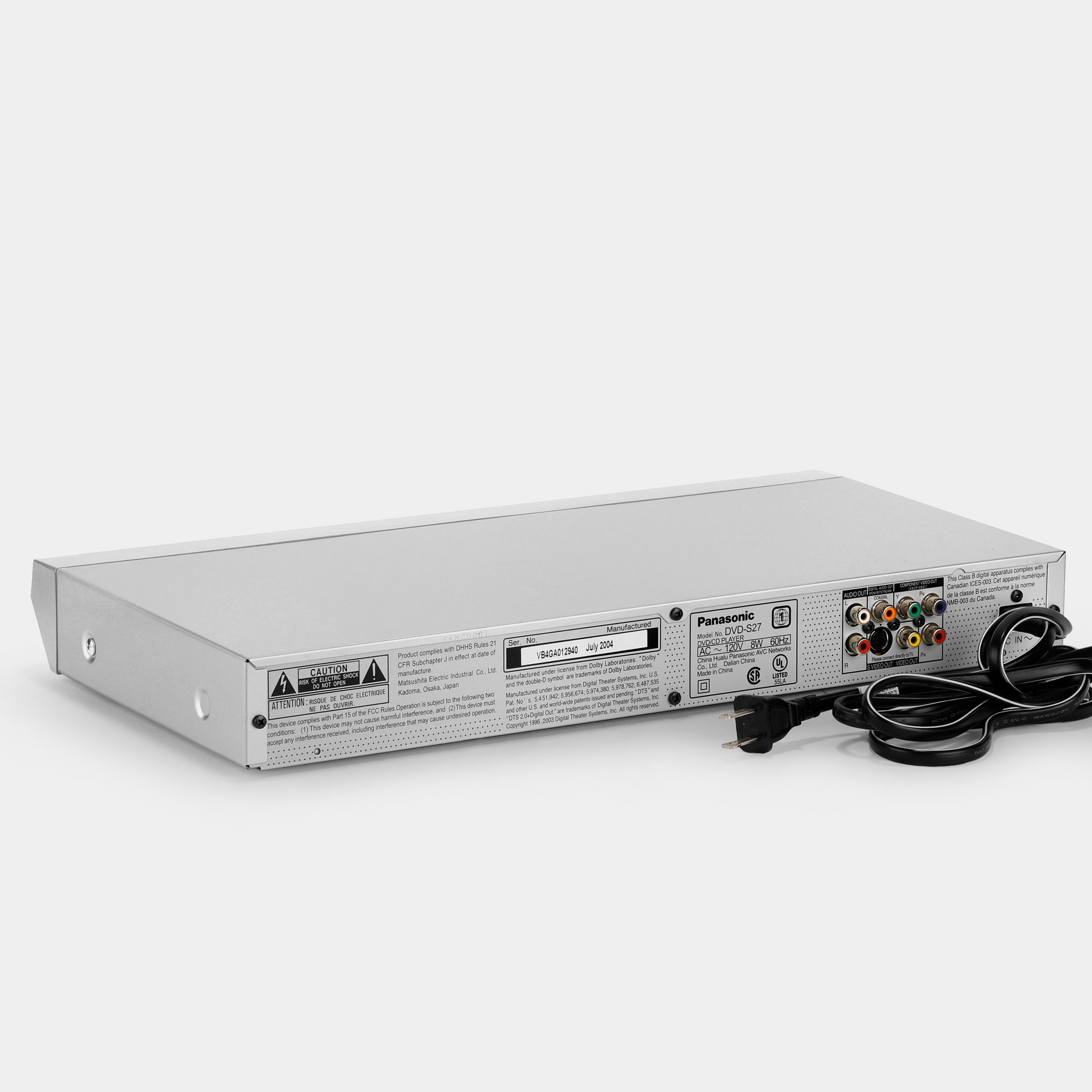 Panasonic DVD-S27 DVD Player