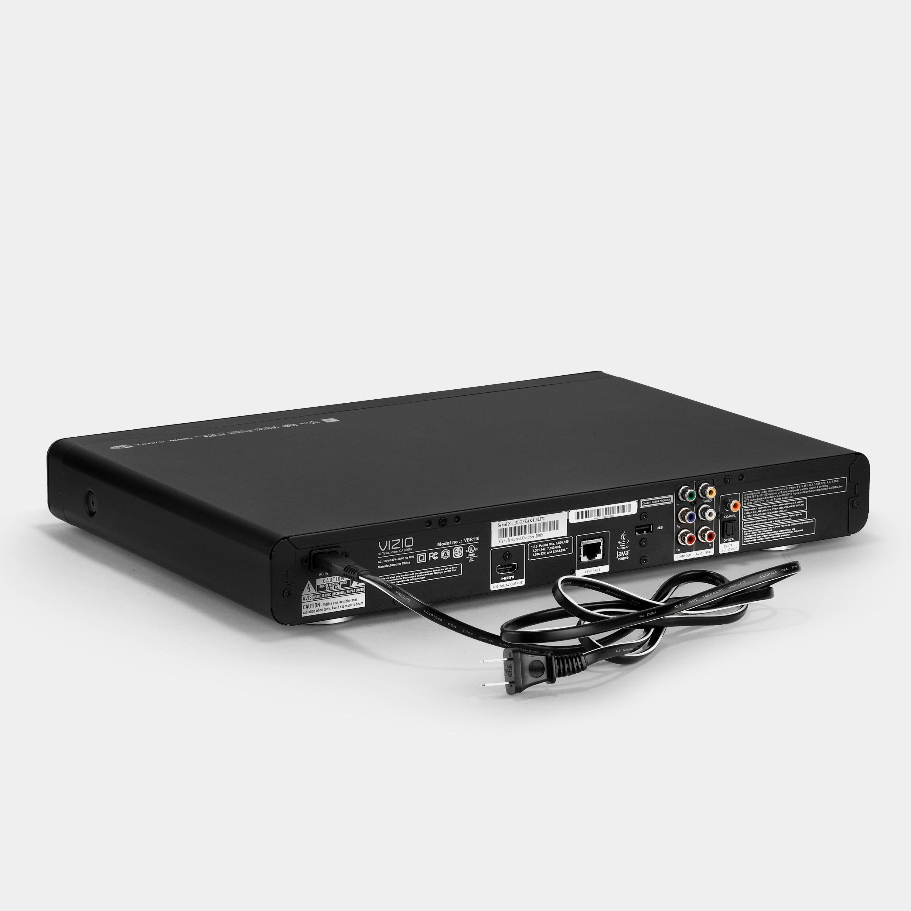 Vizio VBR110 Blu-Ray DVD Player – Retrospekt