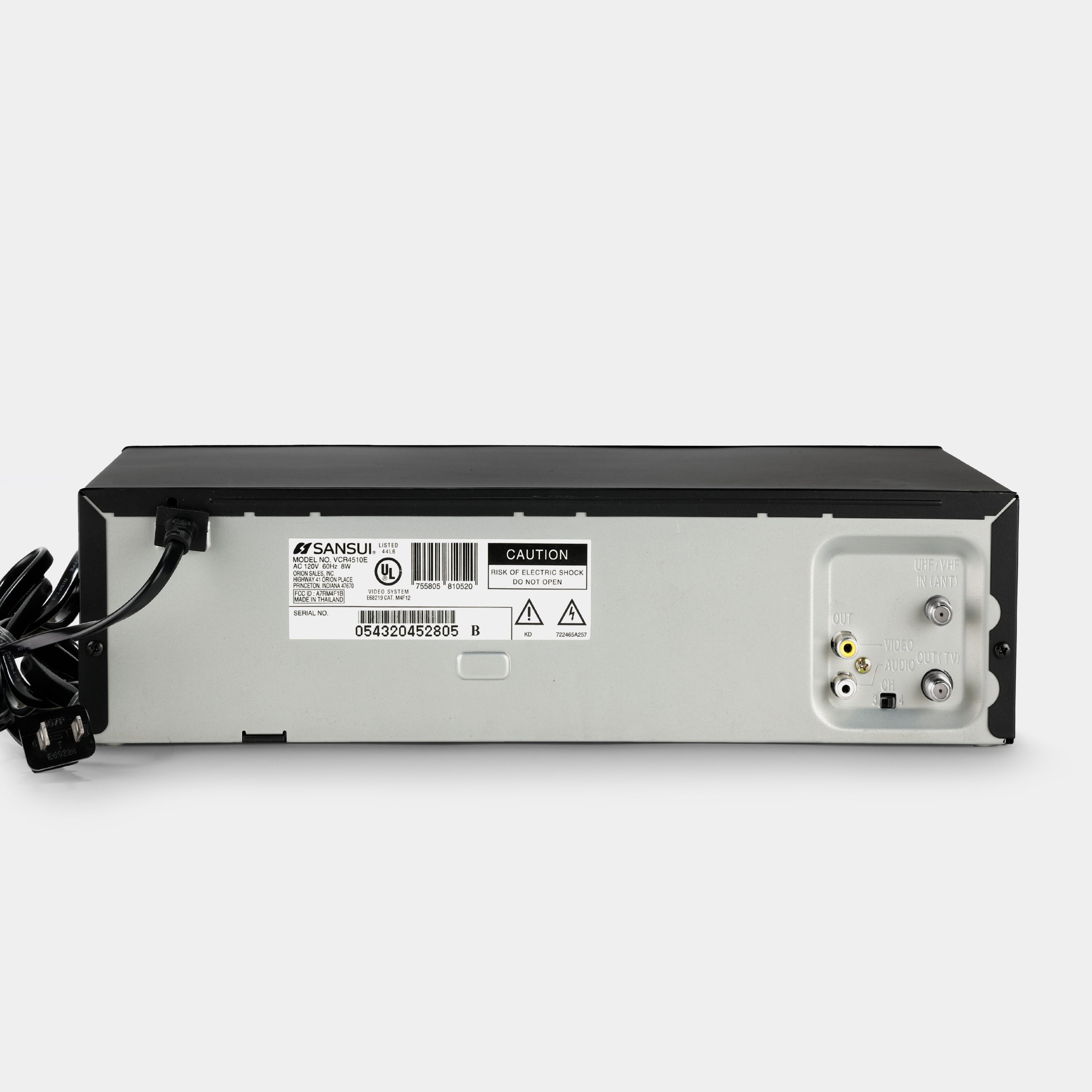 Sansui VCR4510E VCR VHS Player