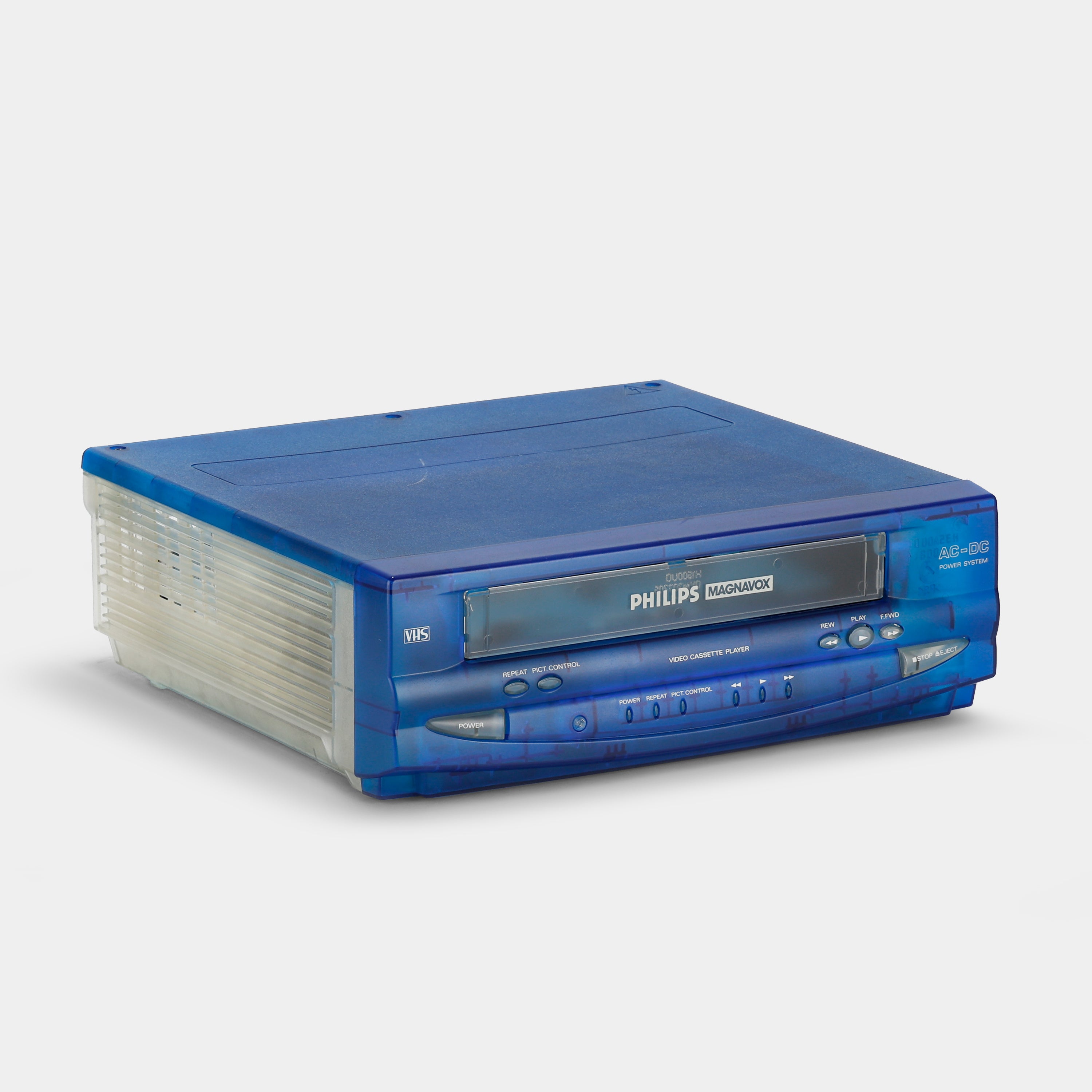 Philips VPA1151BL21 Transparent Blue VCR VHS Player