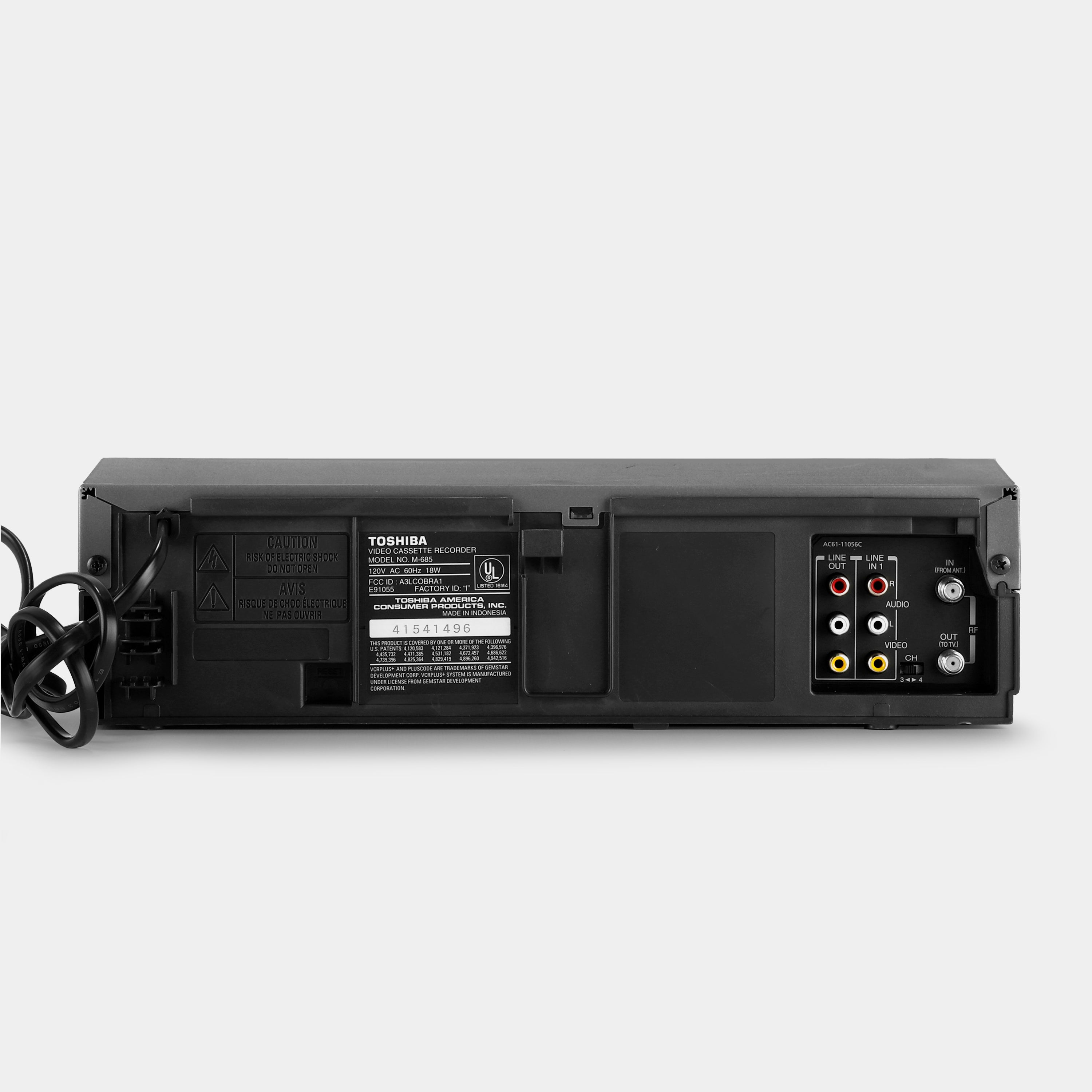 Toshiba M-685 VCR VHS Player