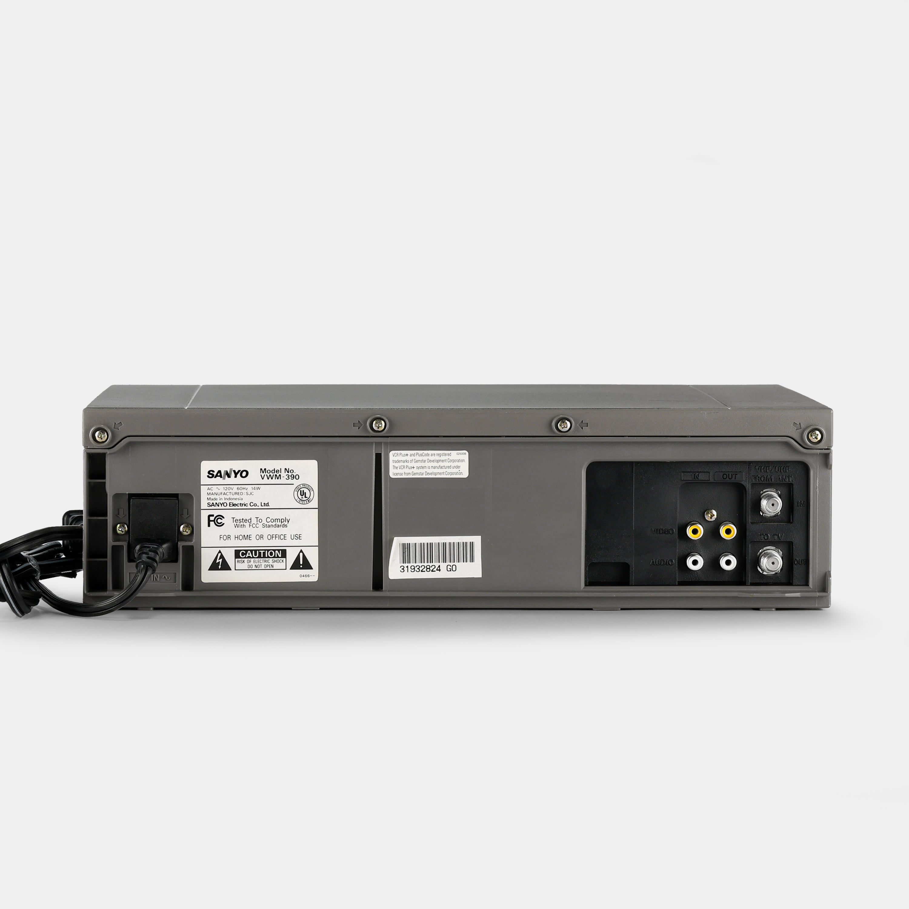 Sanyo VWM-390 VCR VHS Player